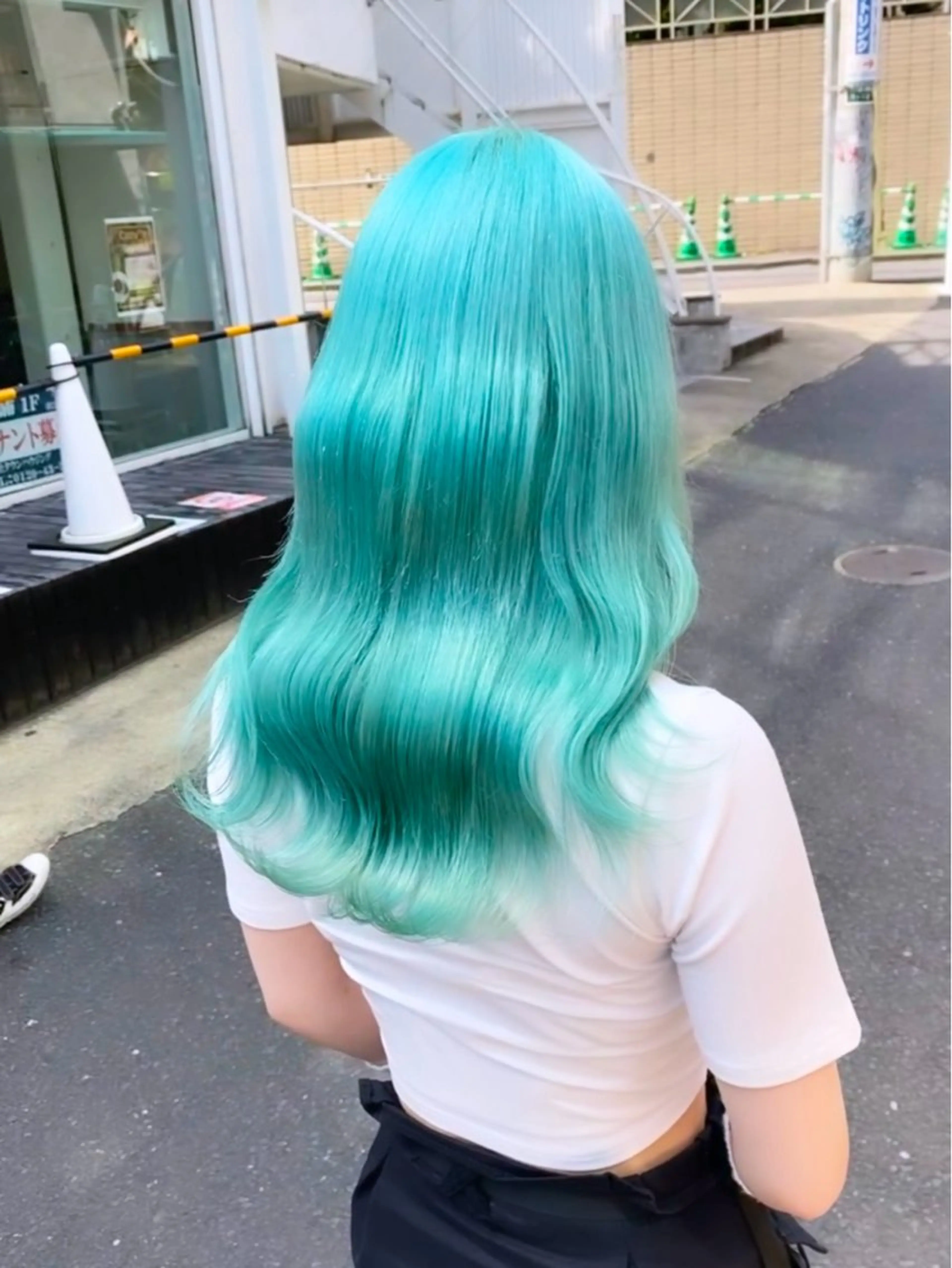 ロング カット ヘアカラー トリートメント 🤍ムラ修正ブリーチ 🤍原宿/YUUのヘアスタイル