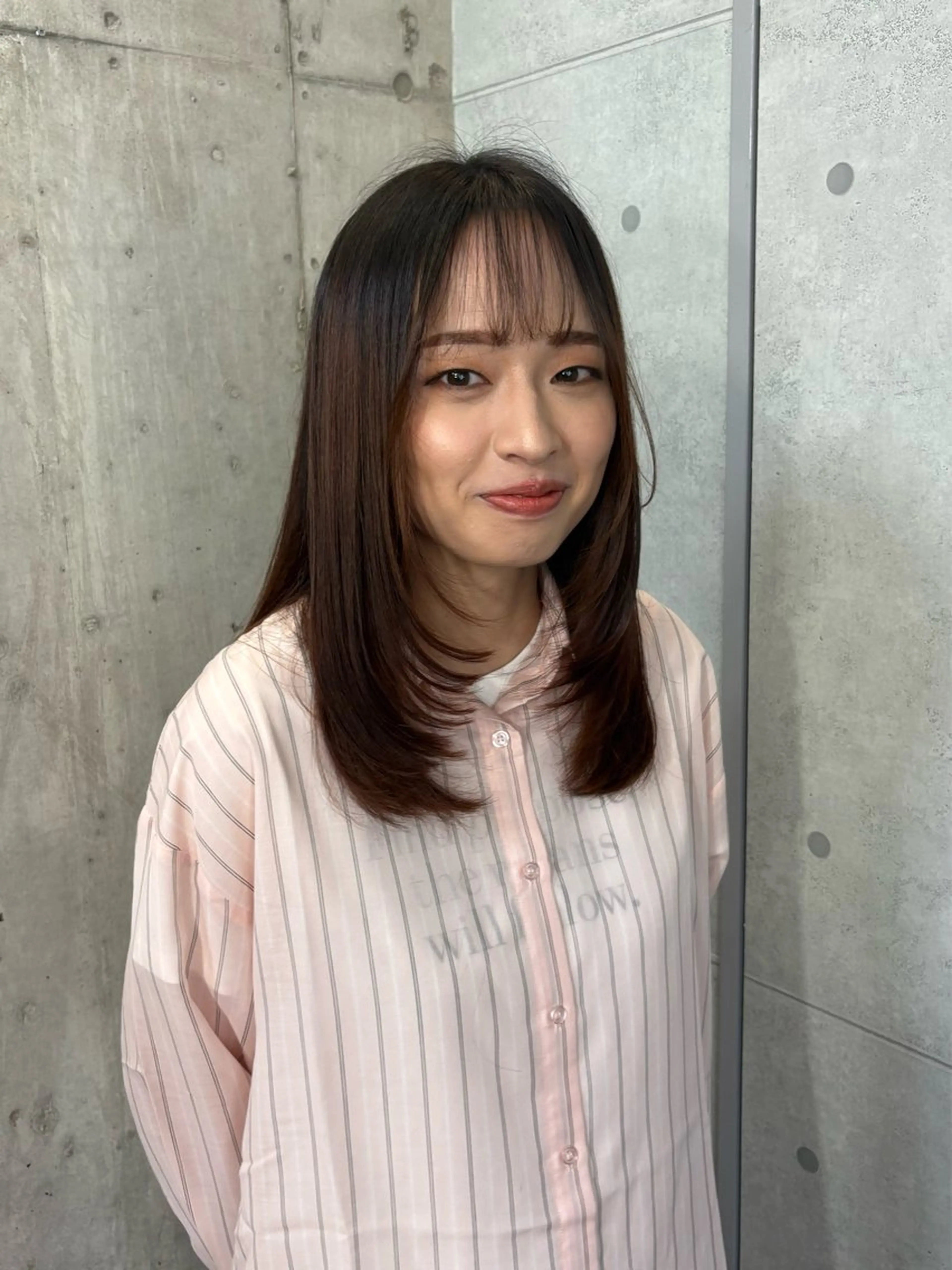 セミロング 加藤志保 🎗️🫧モデル募集のヘアスタイル