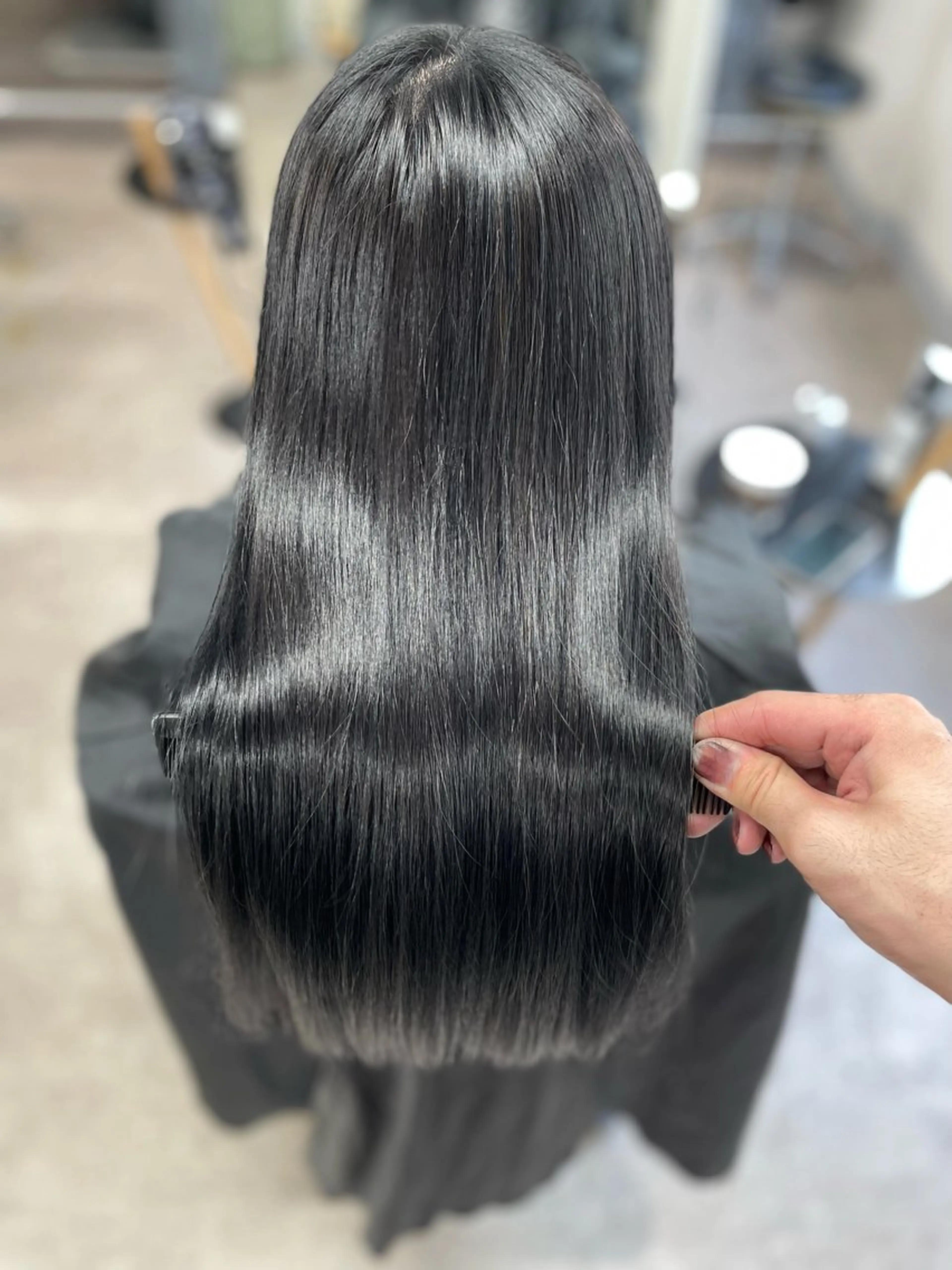 【ブリーチしてても長持ち】ブリーチで落とせる黒＋高保湿トリートメントの写真