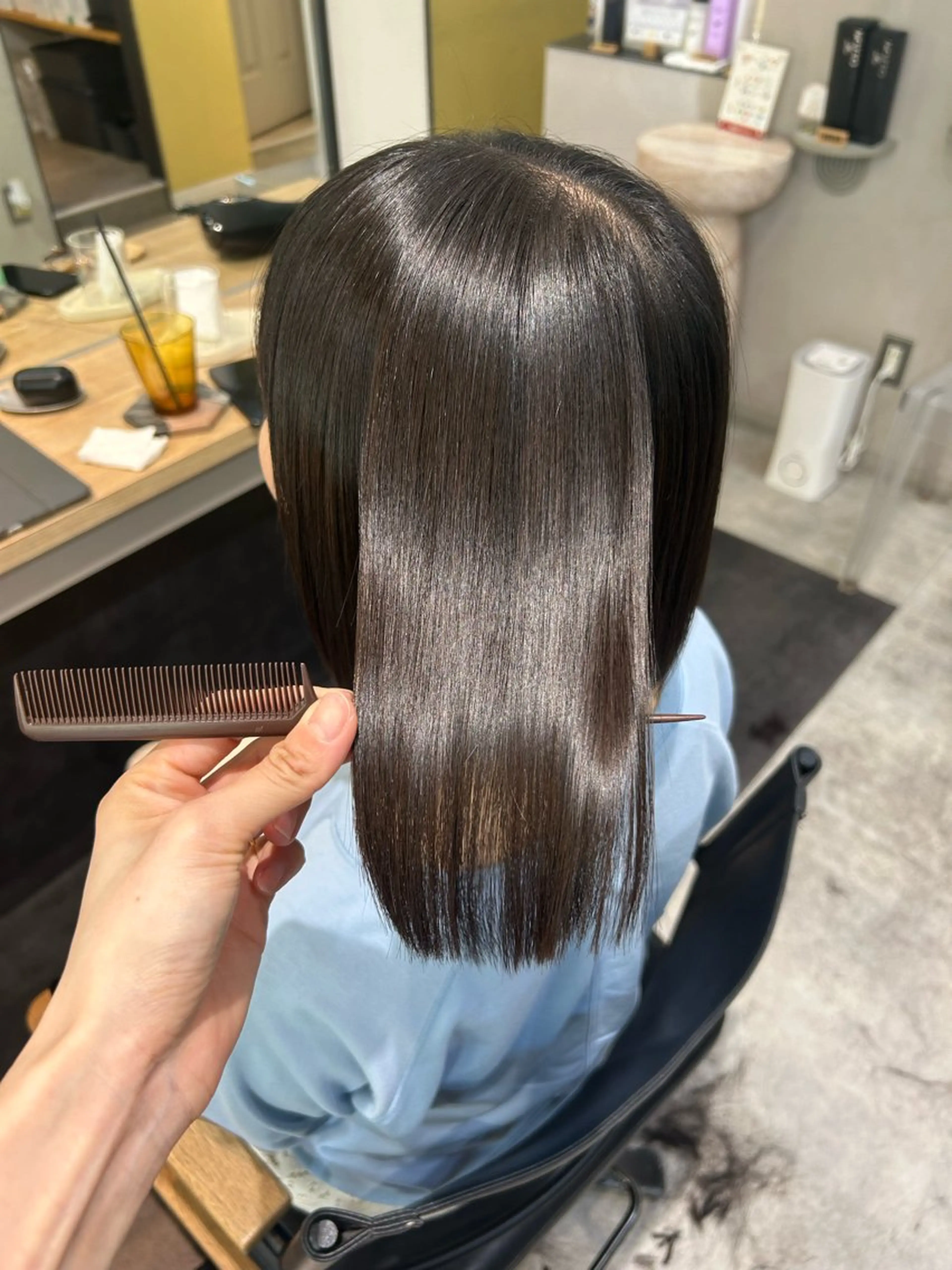 ショート パーマ 髪質改善 ストレートパーマ カット 縮毛矯正 トリートメント hub hair レイヤー/透明感のヘアスタイル