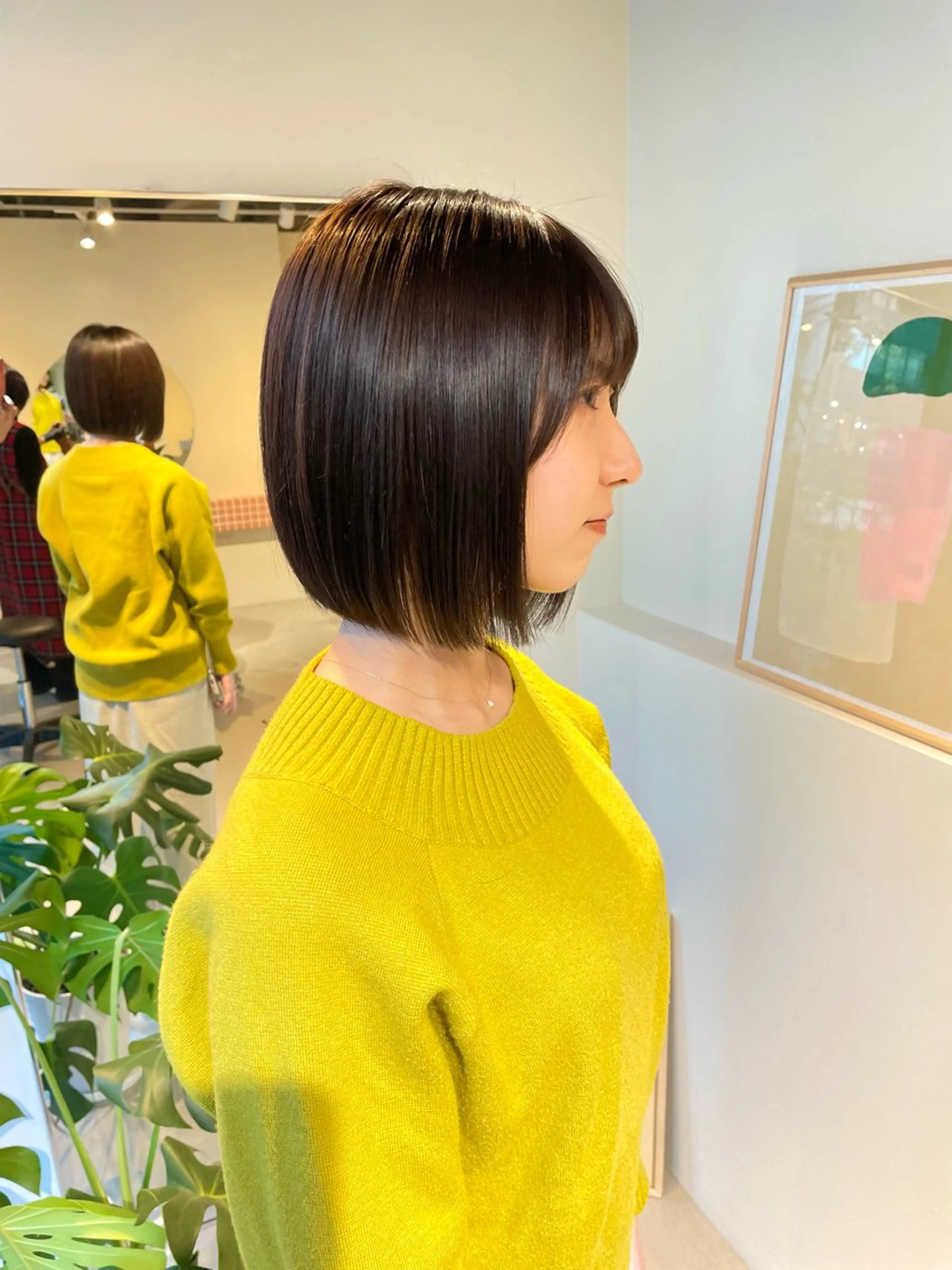 ショート カラー 前下がりボブ アディクシーカラー アッシュ ベージュカラー グレージュ 髪質改善マスター 長尾勇弥/梅田中津のヘアスタイル