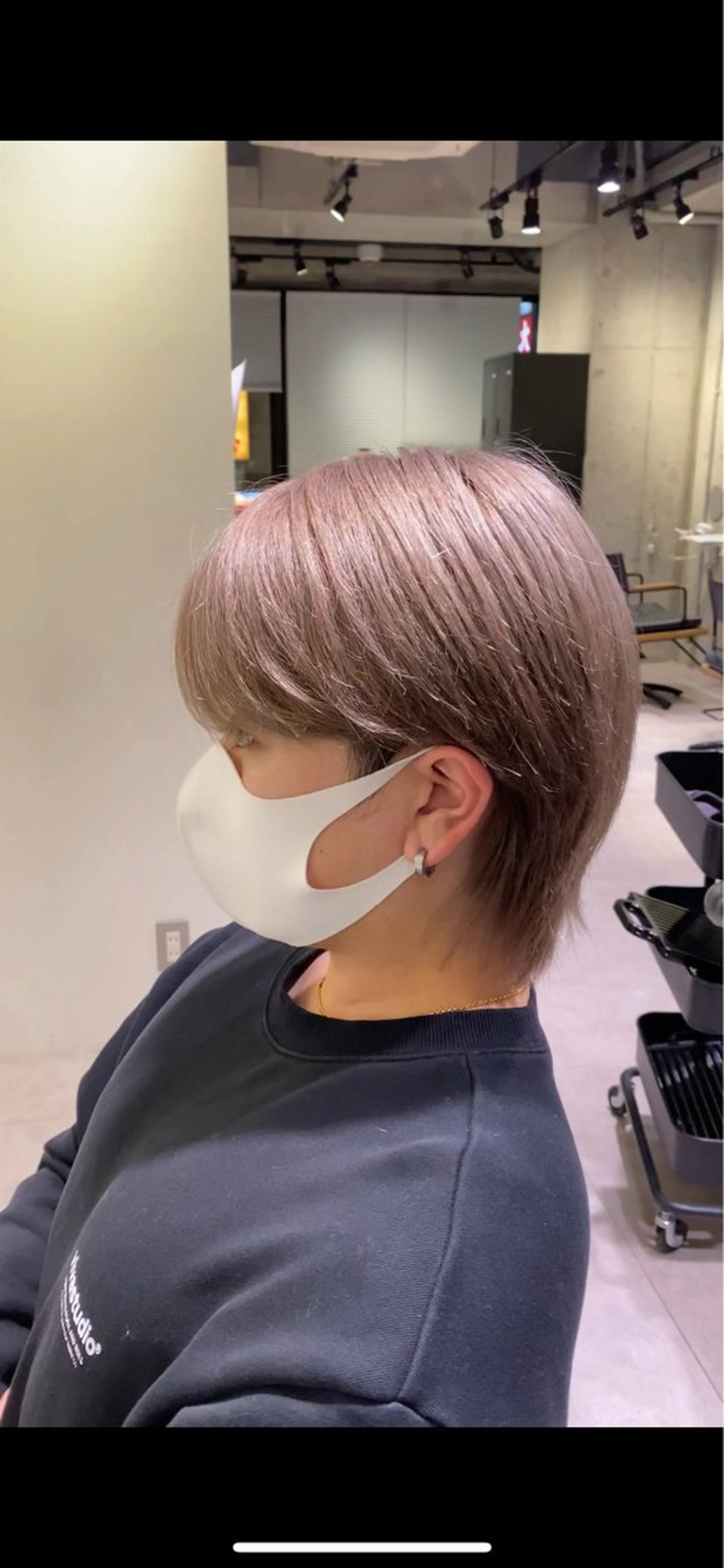 ショート カラー メンズ ベージュカラー ミルクティーベージュ Osmann Men's Hair Salon御茶ノ水神保町店【オスマン　メンズ　ヘア　サロン】所属・【メンズカット】 富塚　瑠士のヘアスタイル