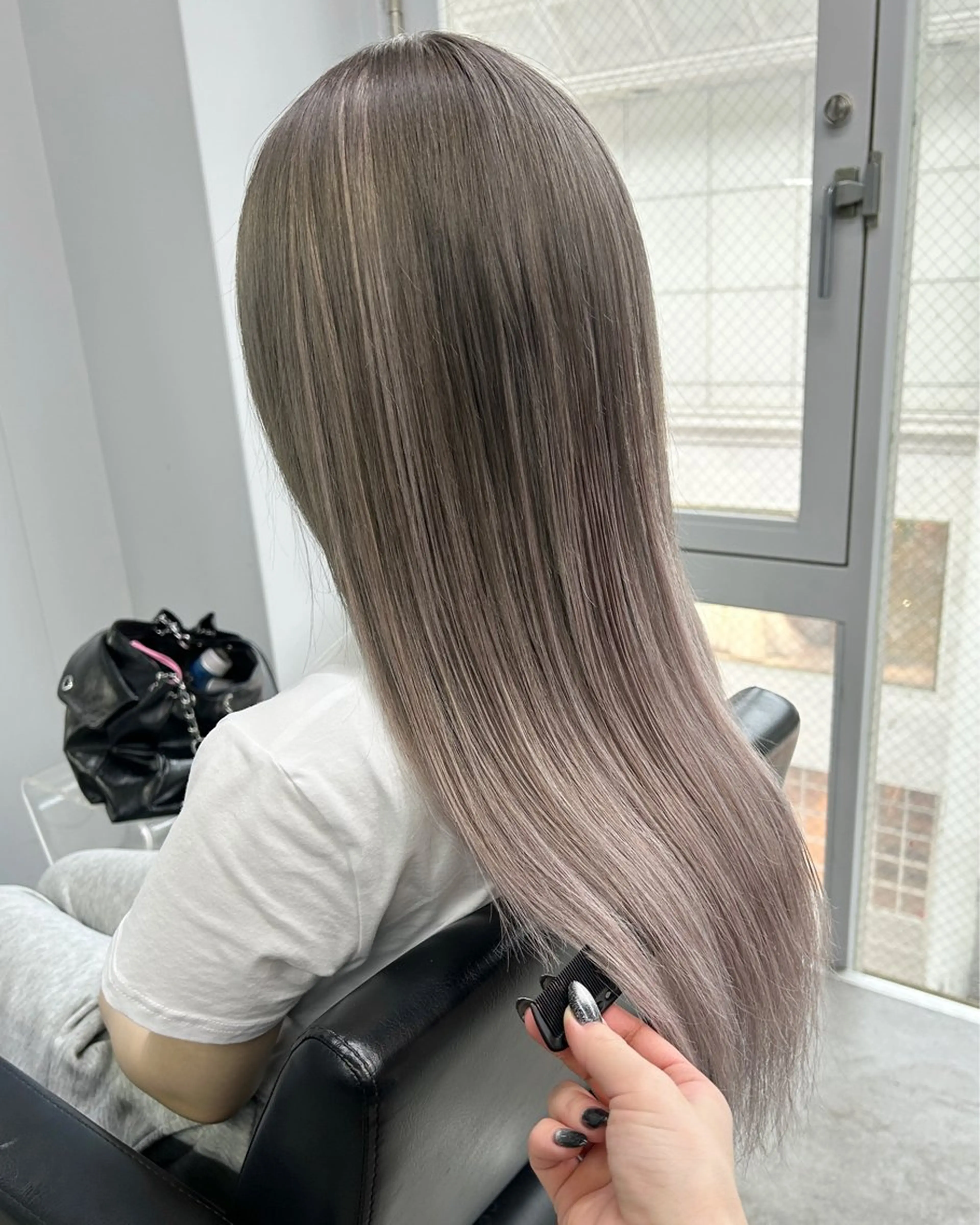 ミディアム ボブ エクステ カット エクステ shiga mariaのヘアスタイル