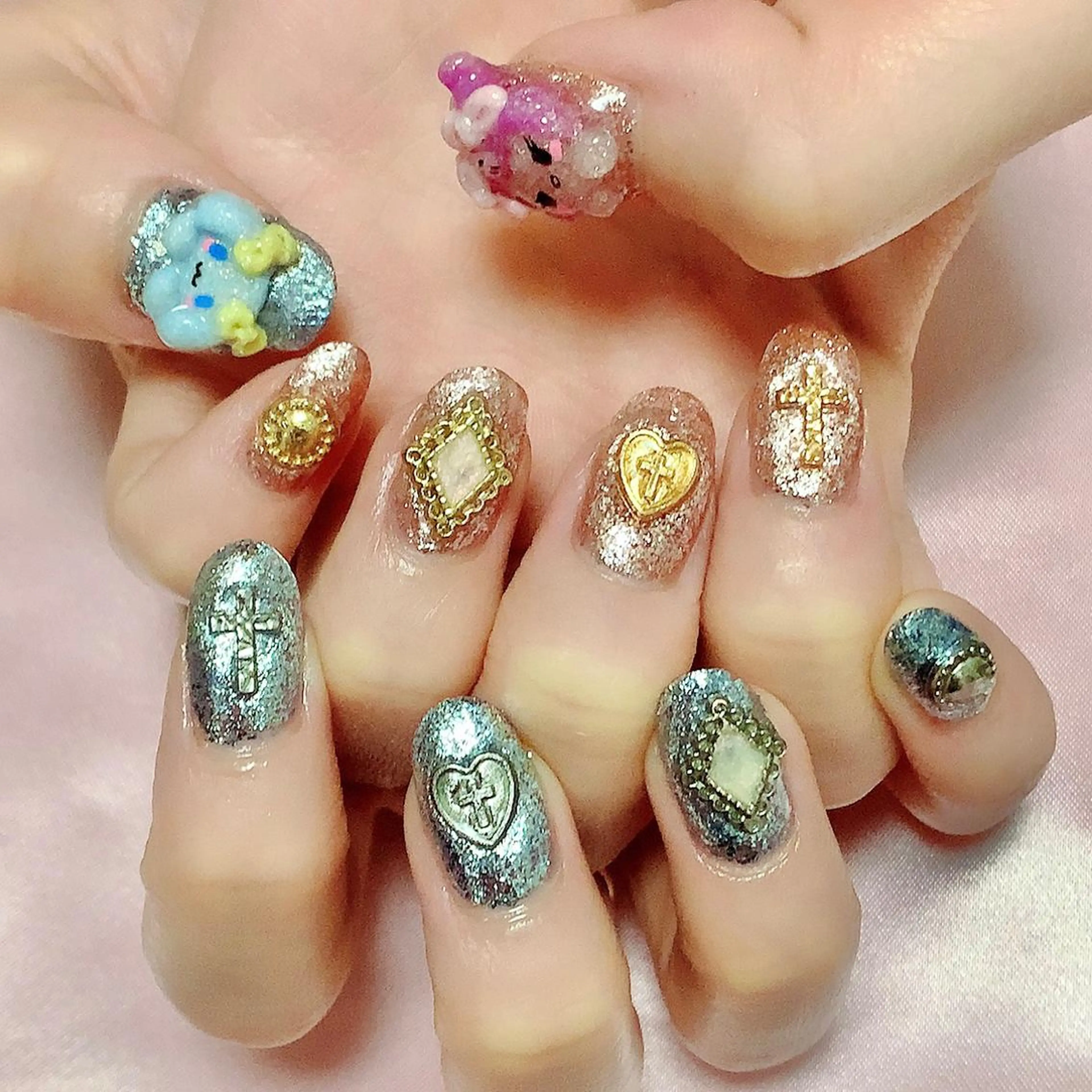 ネイル アートネイル 3Dアートネイル💗 都築レナのネイルデザイン