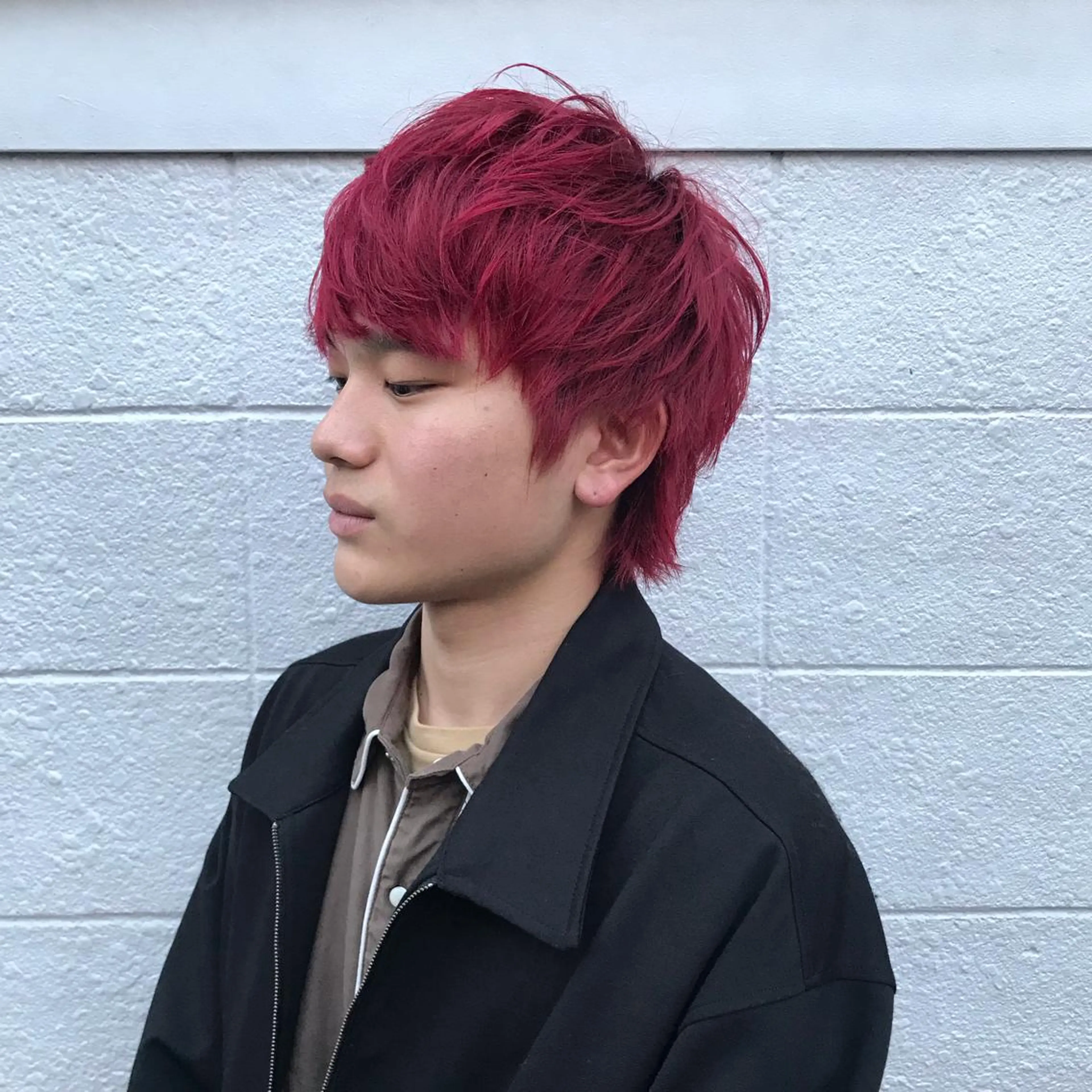 カラー パーマ メンズ ニュアンスパーマ/ レイヤー/茶屋町のヘアスタイル