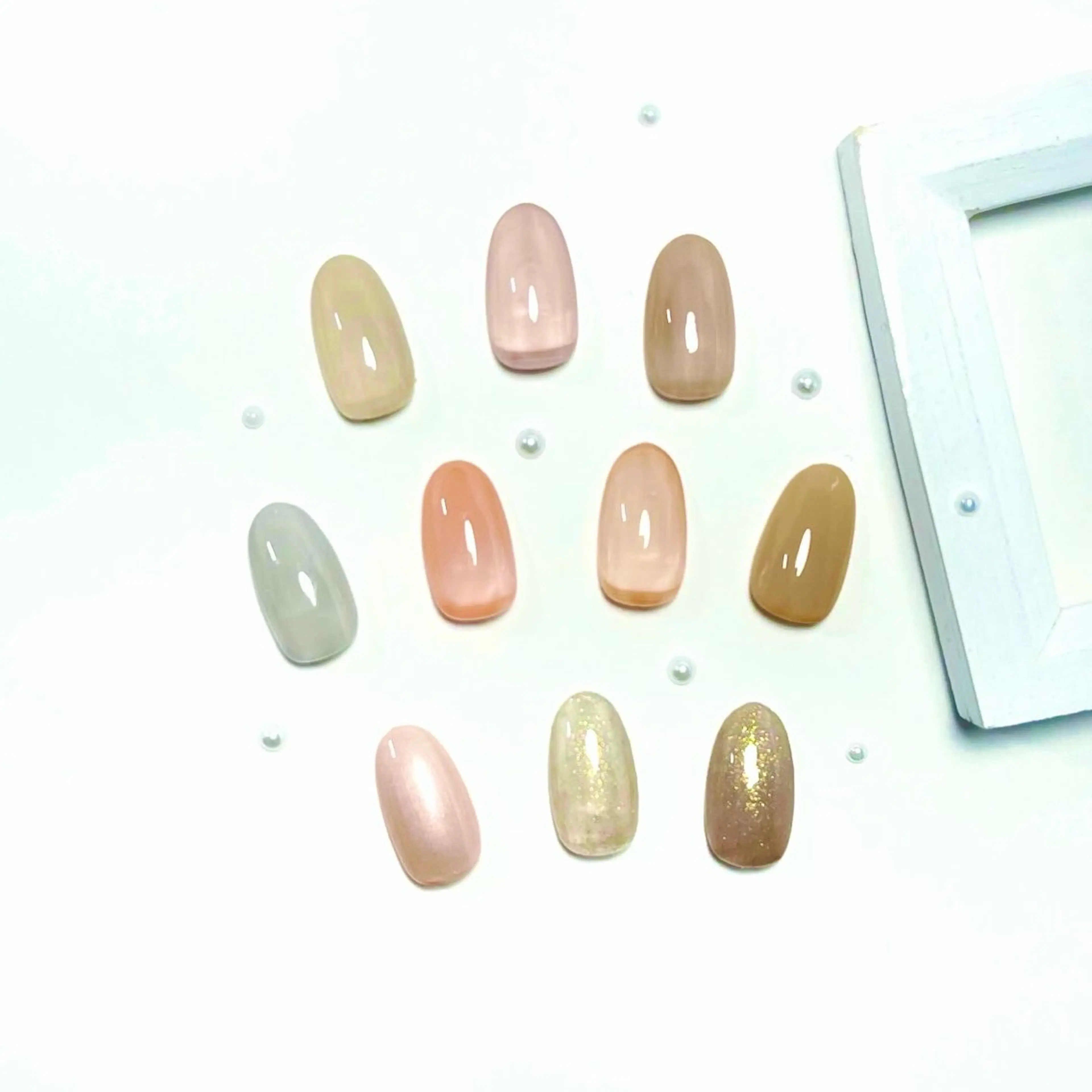 ネイル オフィスネイル ワンカラーネイル ハンドネイル Nail salon Cielel⟡Ayaのネイルデザイン