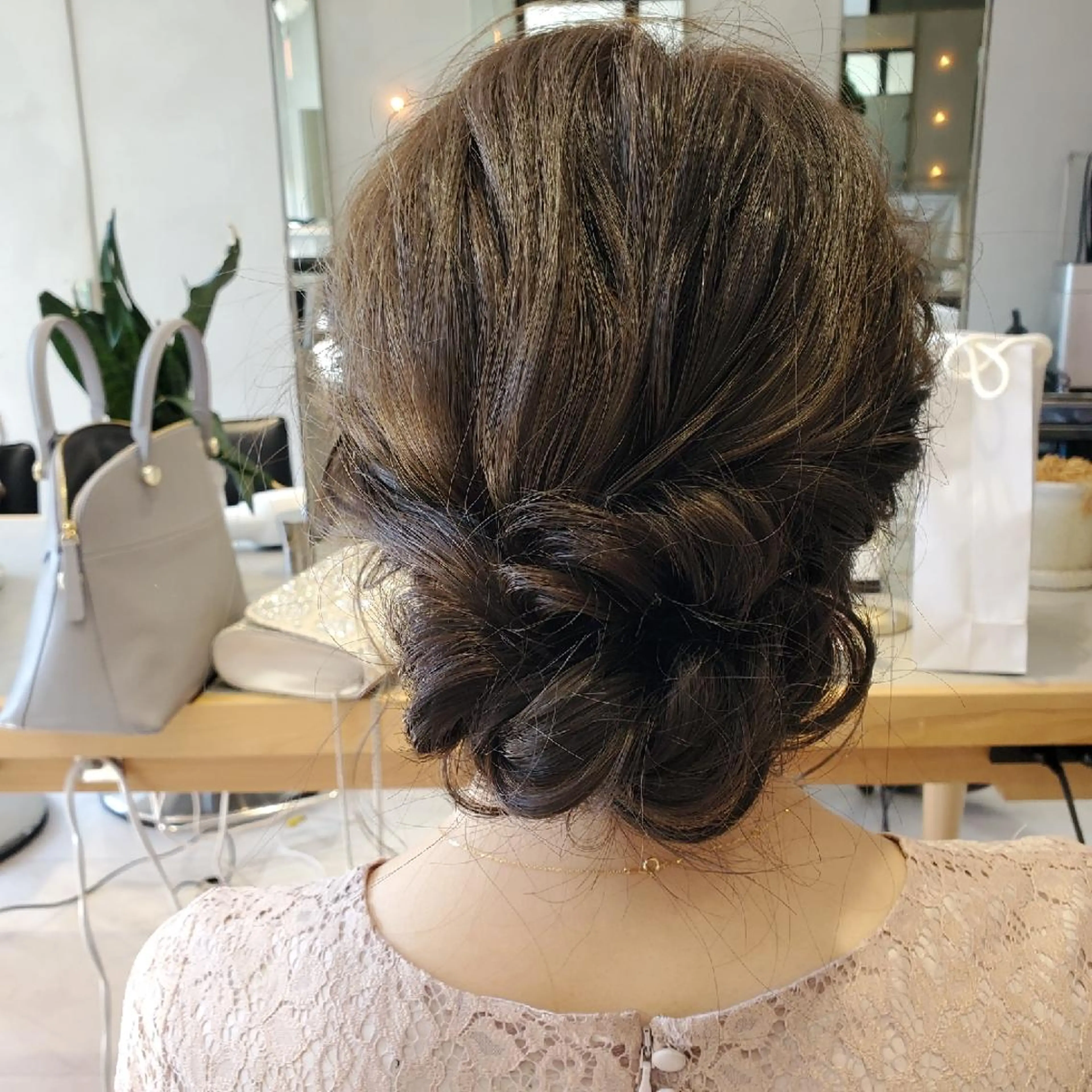 ヘアアレンジ 結婚式・ブライダル ヘアセット オリーブ透明感カラー 表参道/MIKUのヘアスタイル