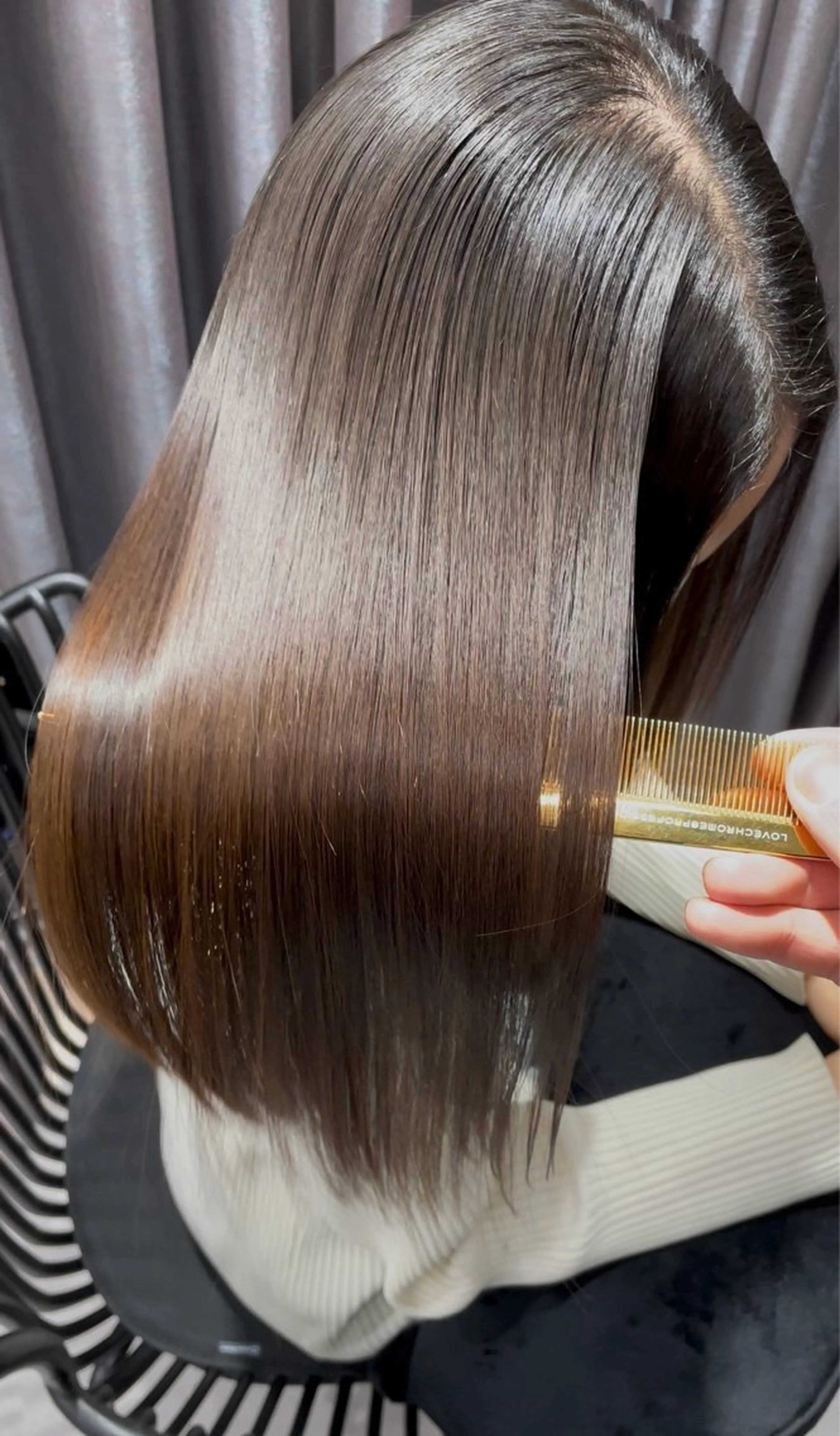 セミロング 半個室サロンyoures hair 髪質改善トリートメント東新宿店所属・榊原竜弥 髪質改善/美髪作りのヘアスタイル