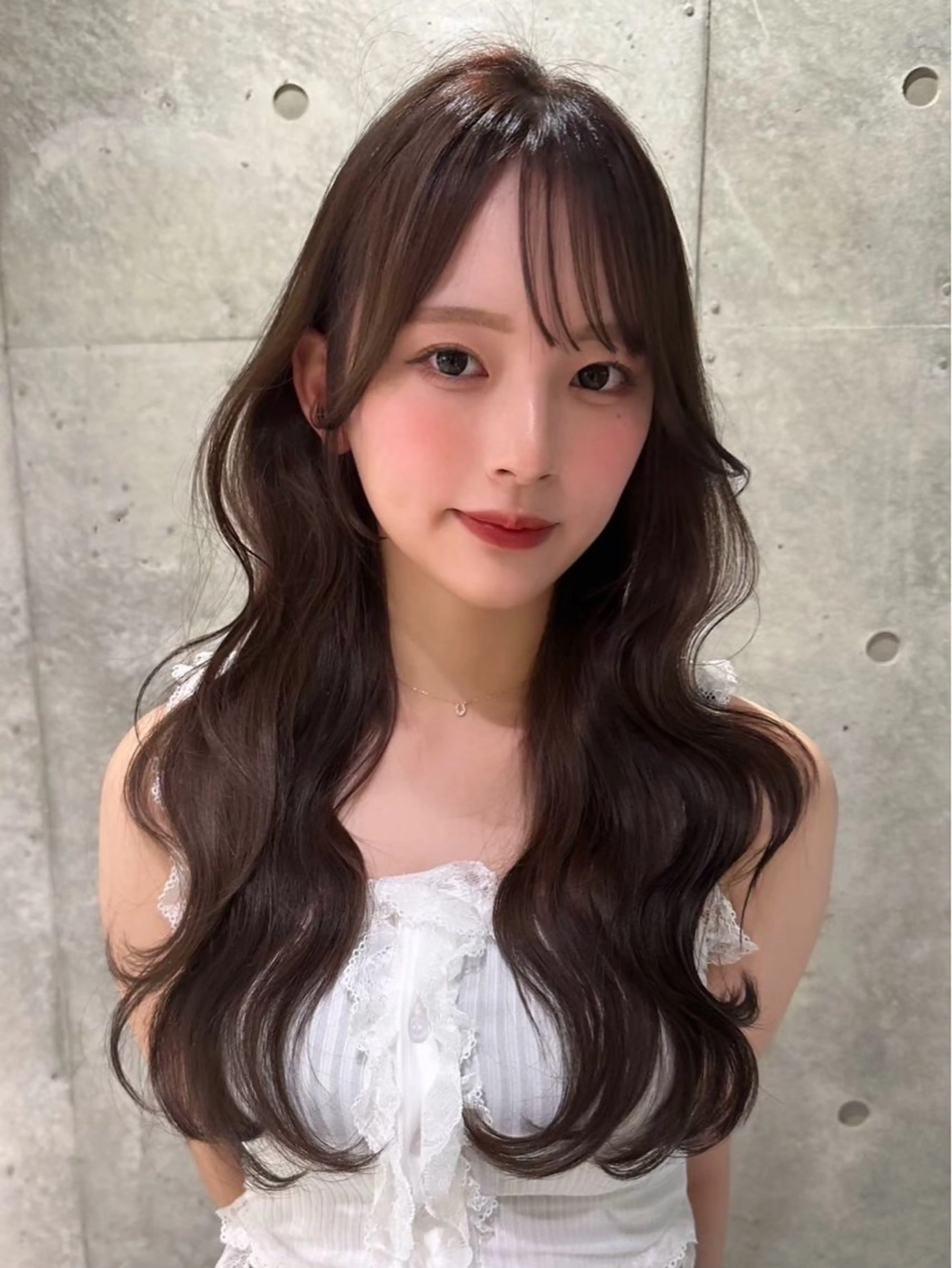 ロング カラー 切りっぱなしボブ アッシュ アッシュブラウン ベージュカラー ブリーチ ボブ/髪質改善 jionのヘアスタイル