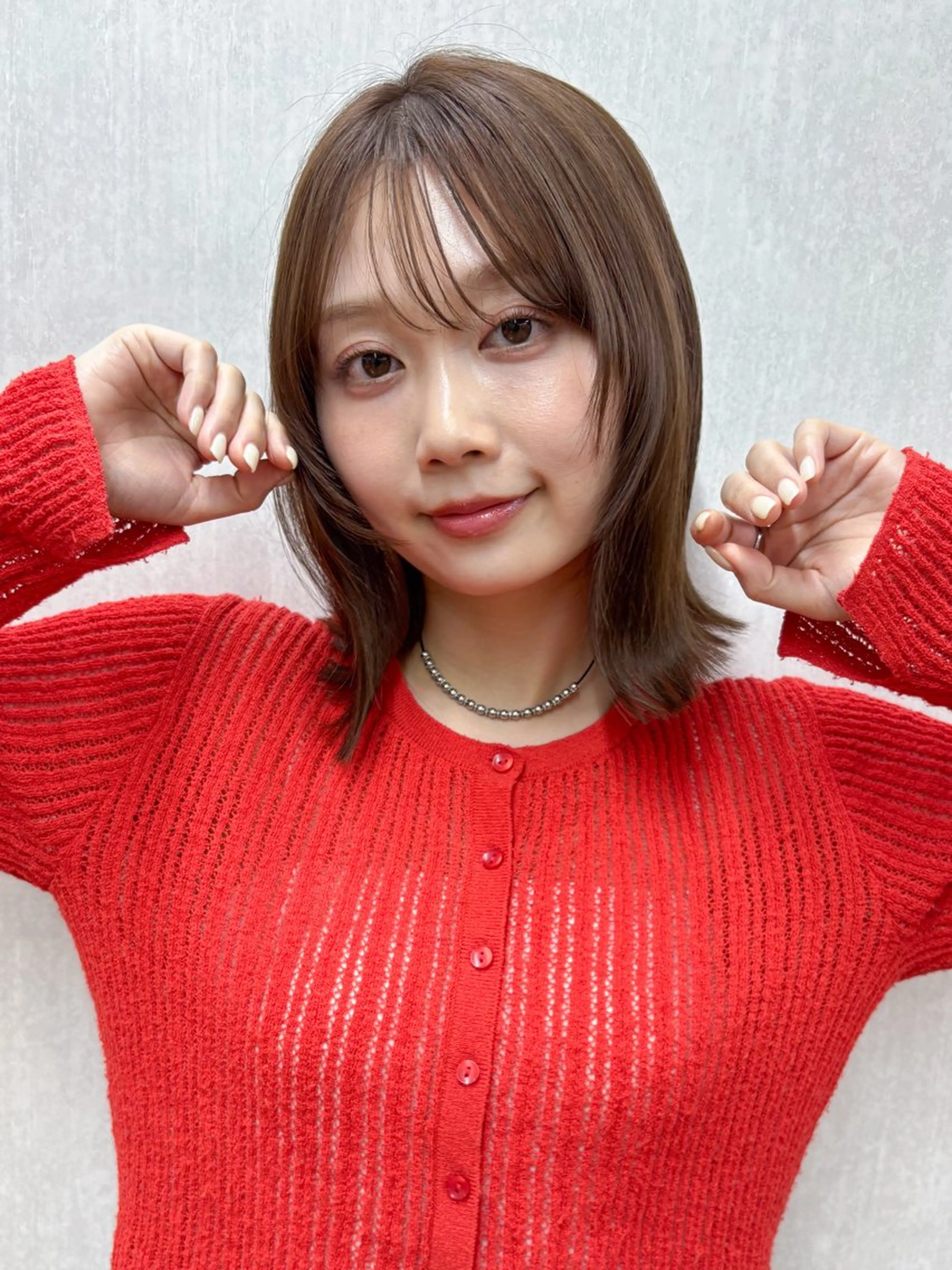 ミディアム カラー ボブ カット ヘアカラー トリートメント ボブ/ミディアム 親しみやすさ/さくらのヘアスタイル