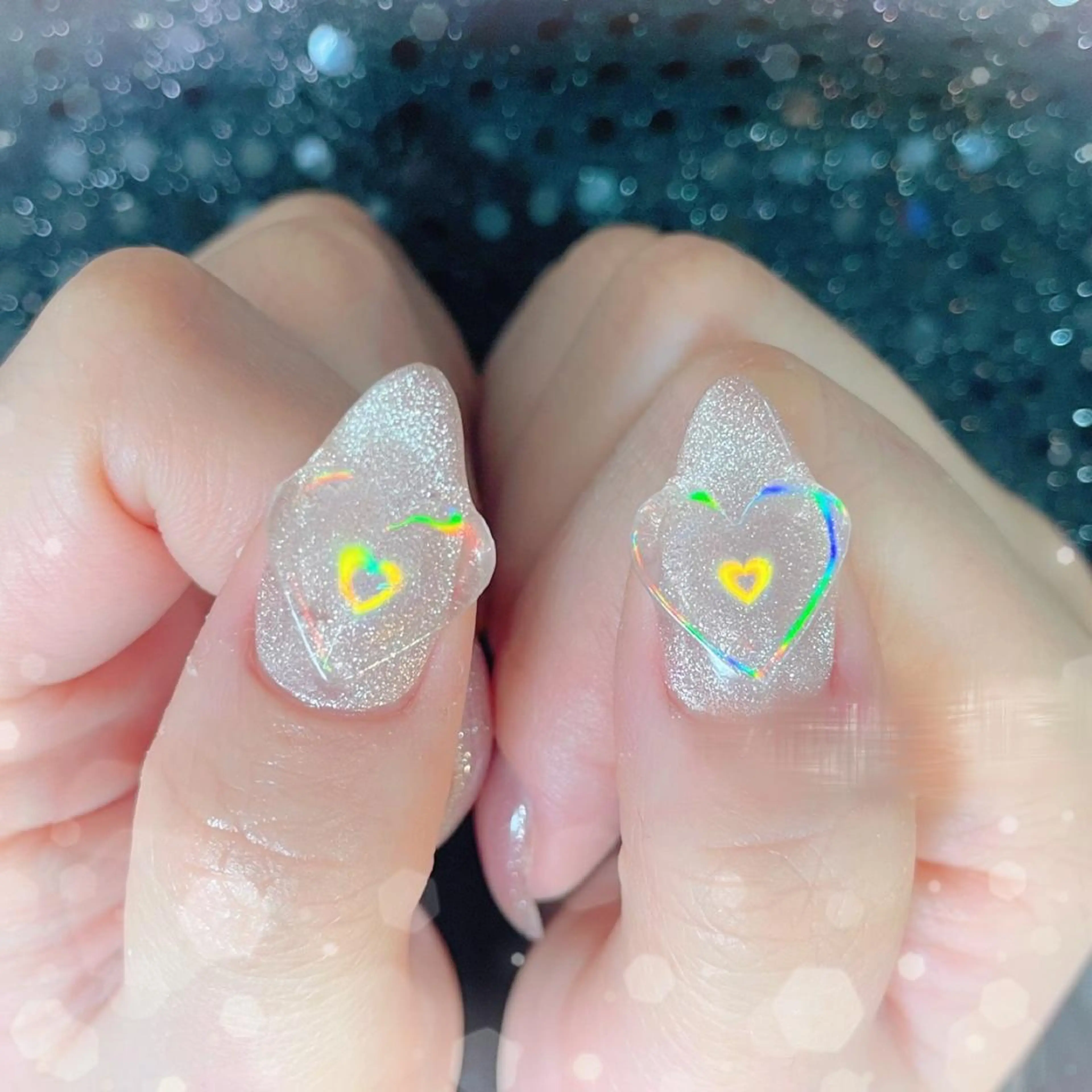 ネイル ハート ハンドネイル ハンドケア MoON...❤︎ MeGuのネイルデザイン