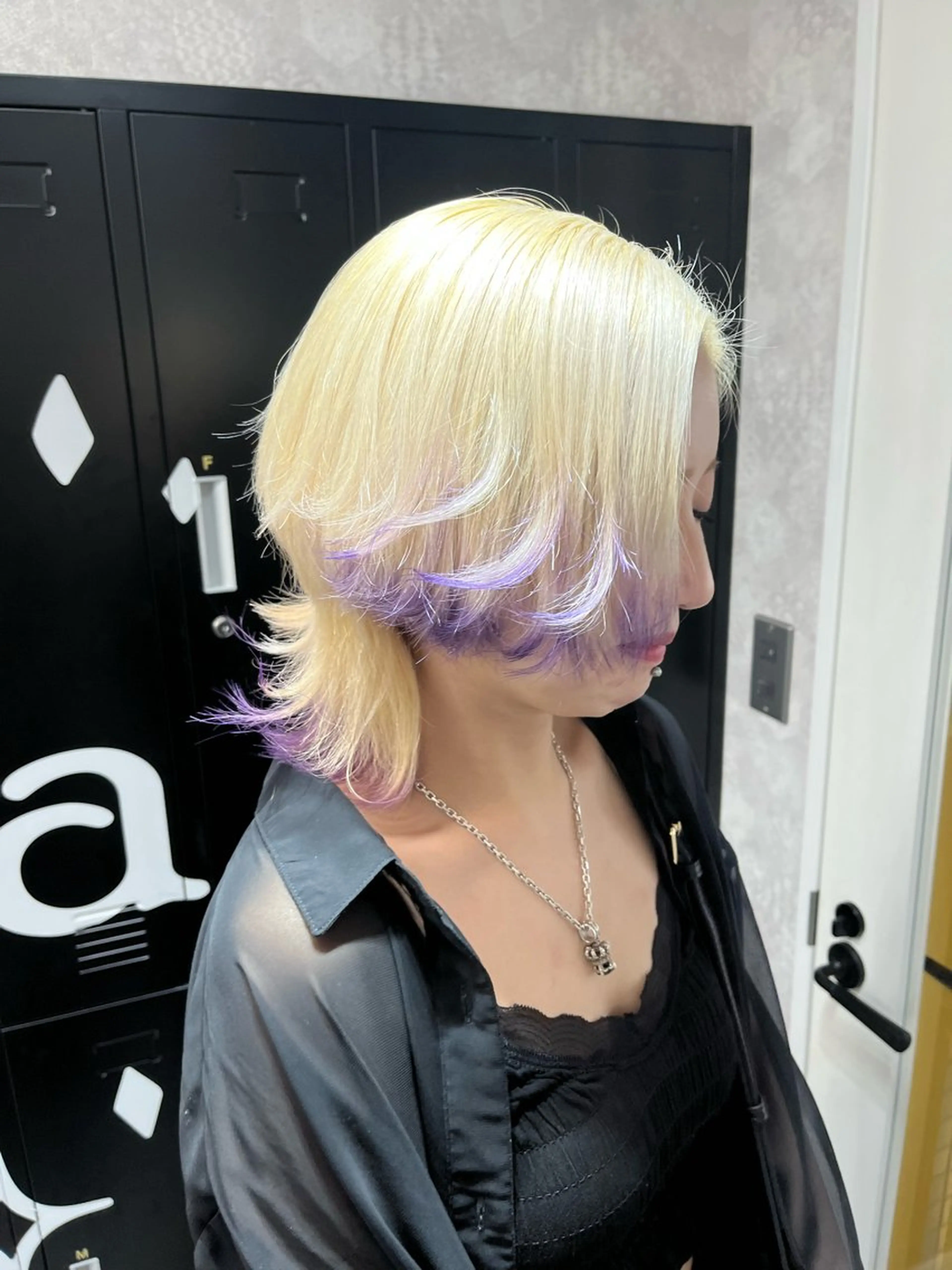 ミディアム アッシュ アッシュグレー ピンクブラウン 髪質改善 タンバルモリ 【美髪ハイトーン】 髪質改善/大和🎀のヘアスタイル