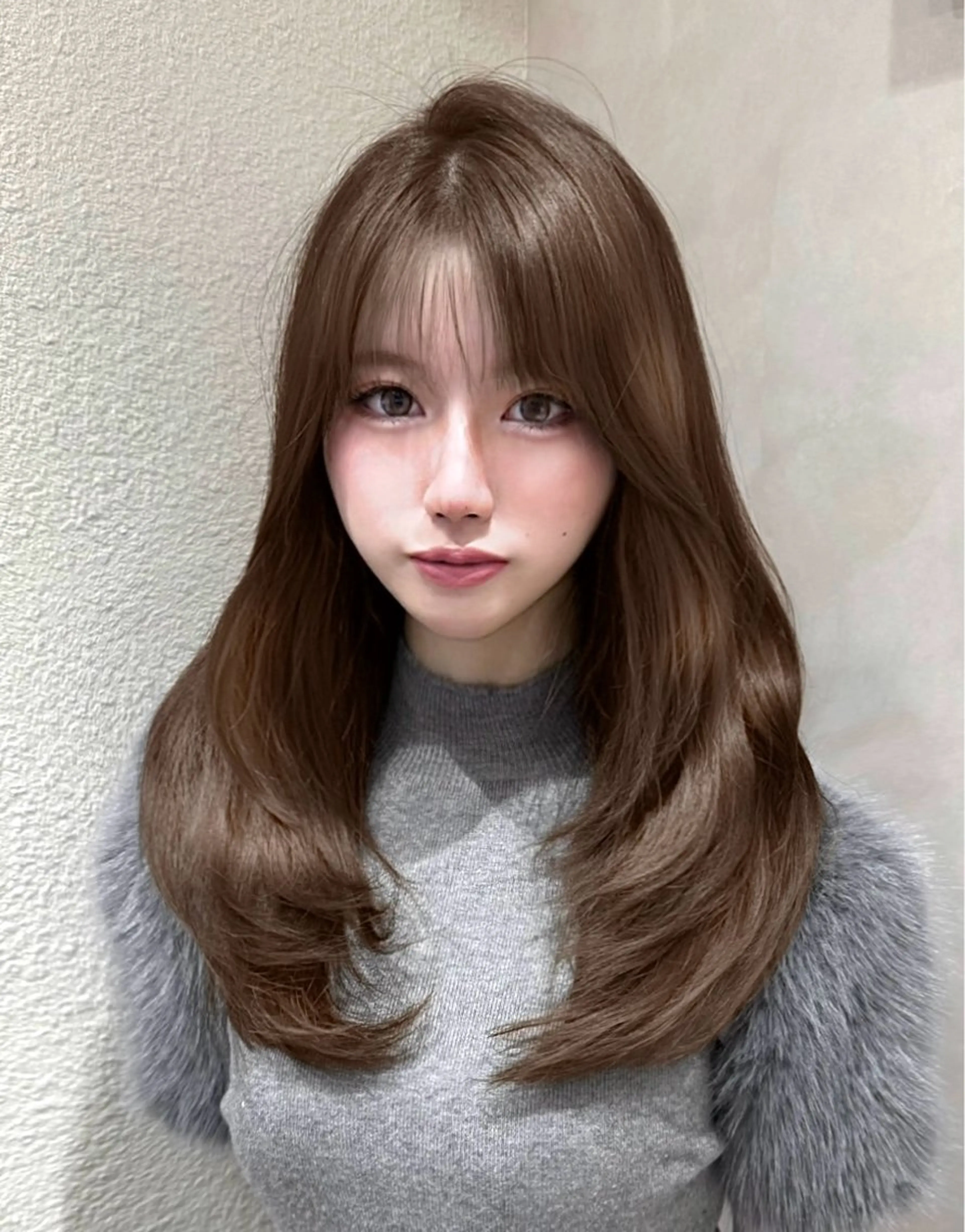 セミロング ヘアカラー トリートメント 𝑴𝑰𝒀𝑼🩰 /透明感カラー/青山のヘアスタイル