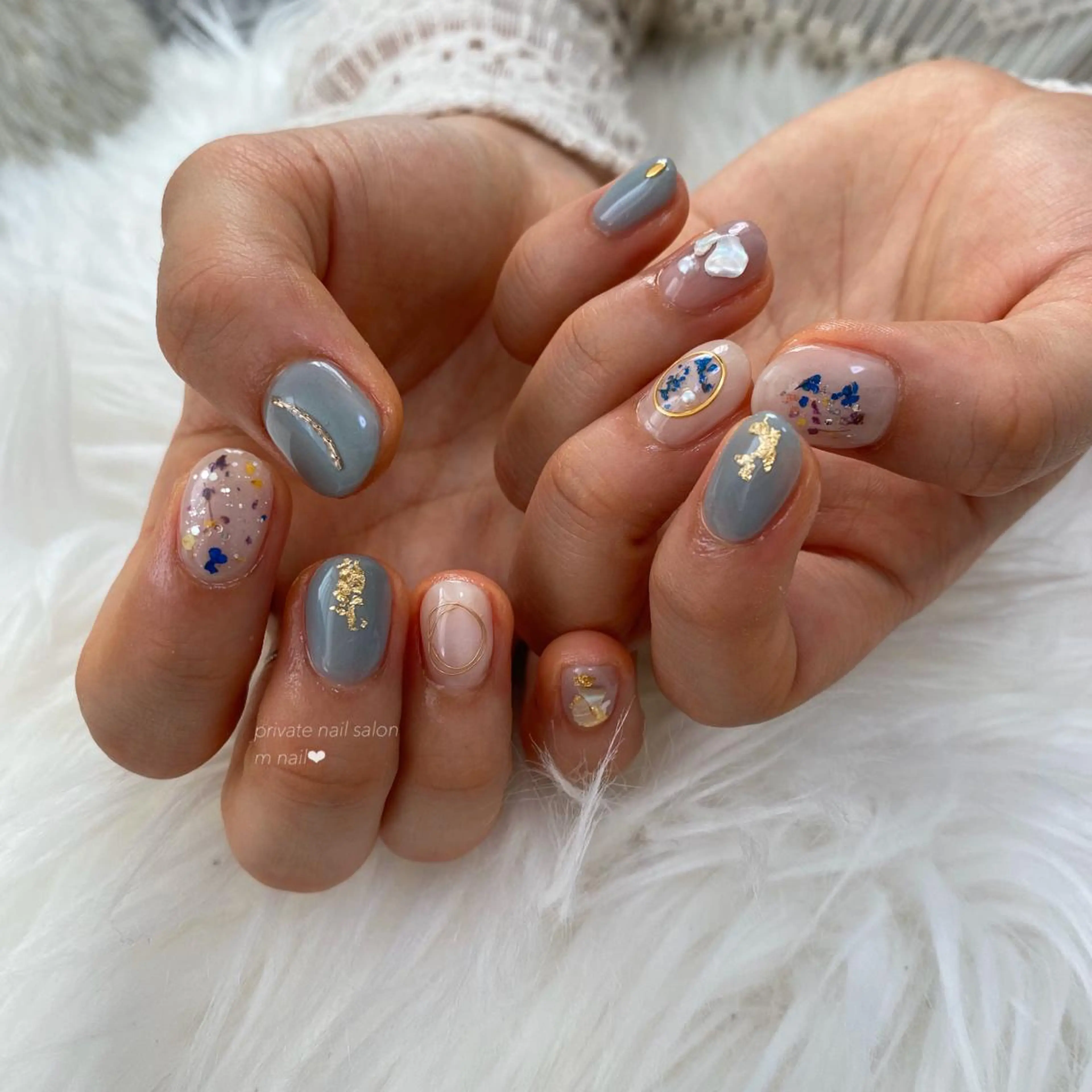 ネイル フラワーネイル ハンドネイル 小河原 舞のネイルデザイン