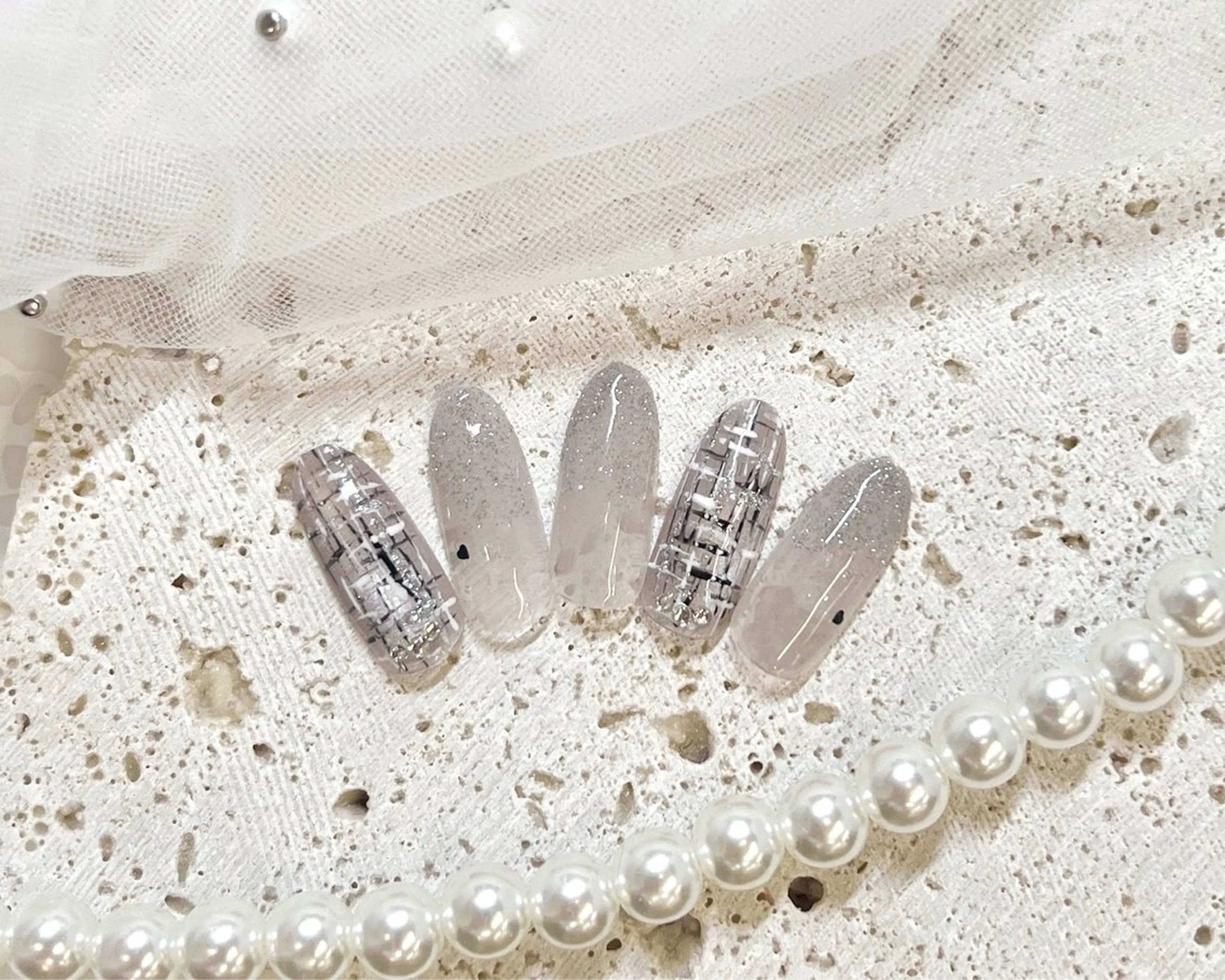ネイル アートネイル フラッシュネイル フラワーネイル ジェルネイル ガーリー Puti nailのネイルデザイン