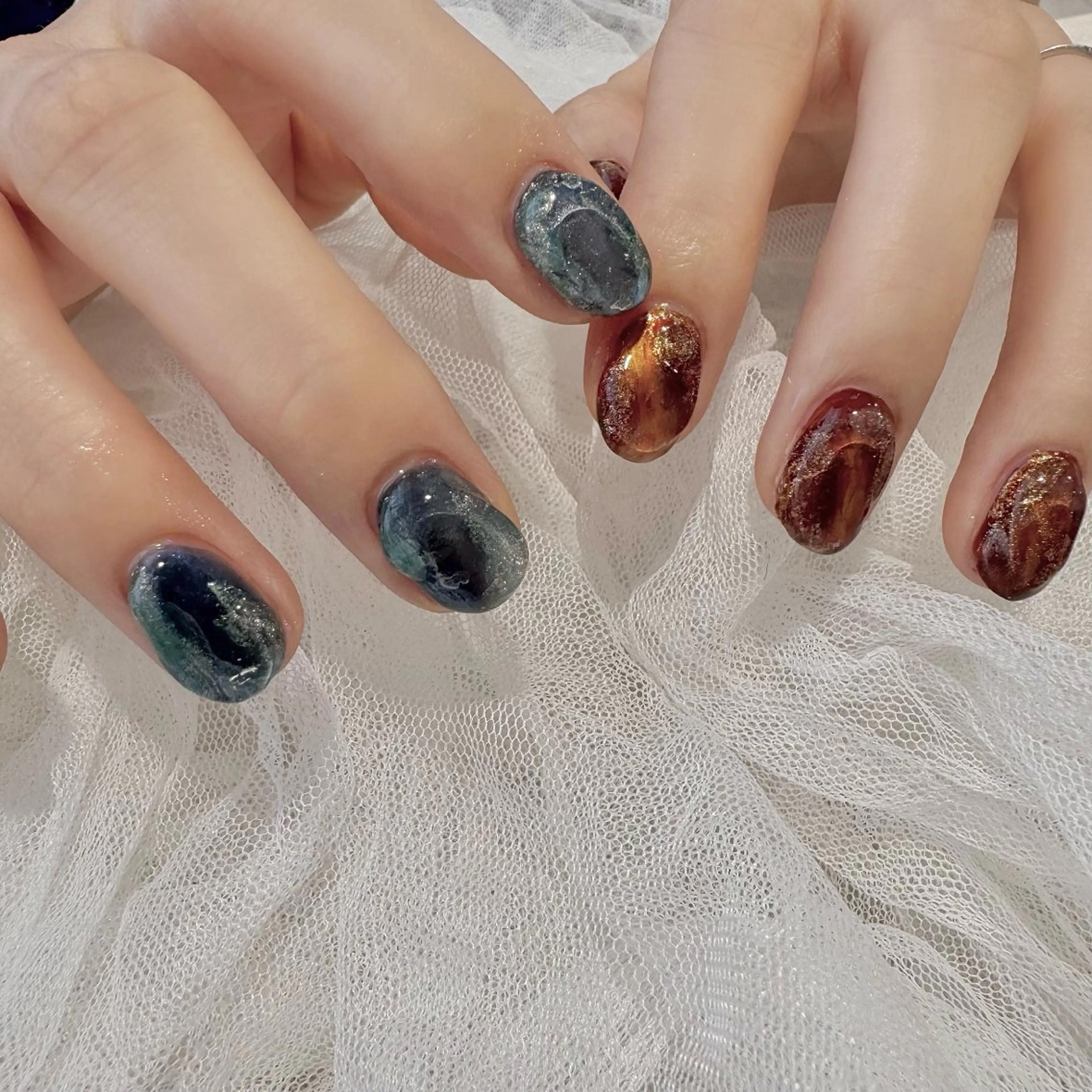 ネイル ハンドネイル 新井 ひなののネイルデザイン