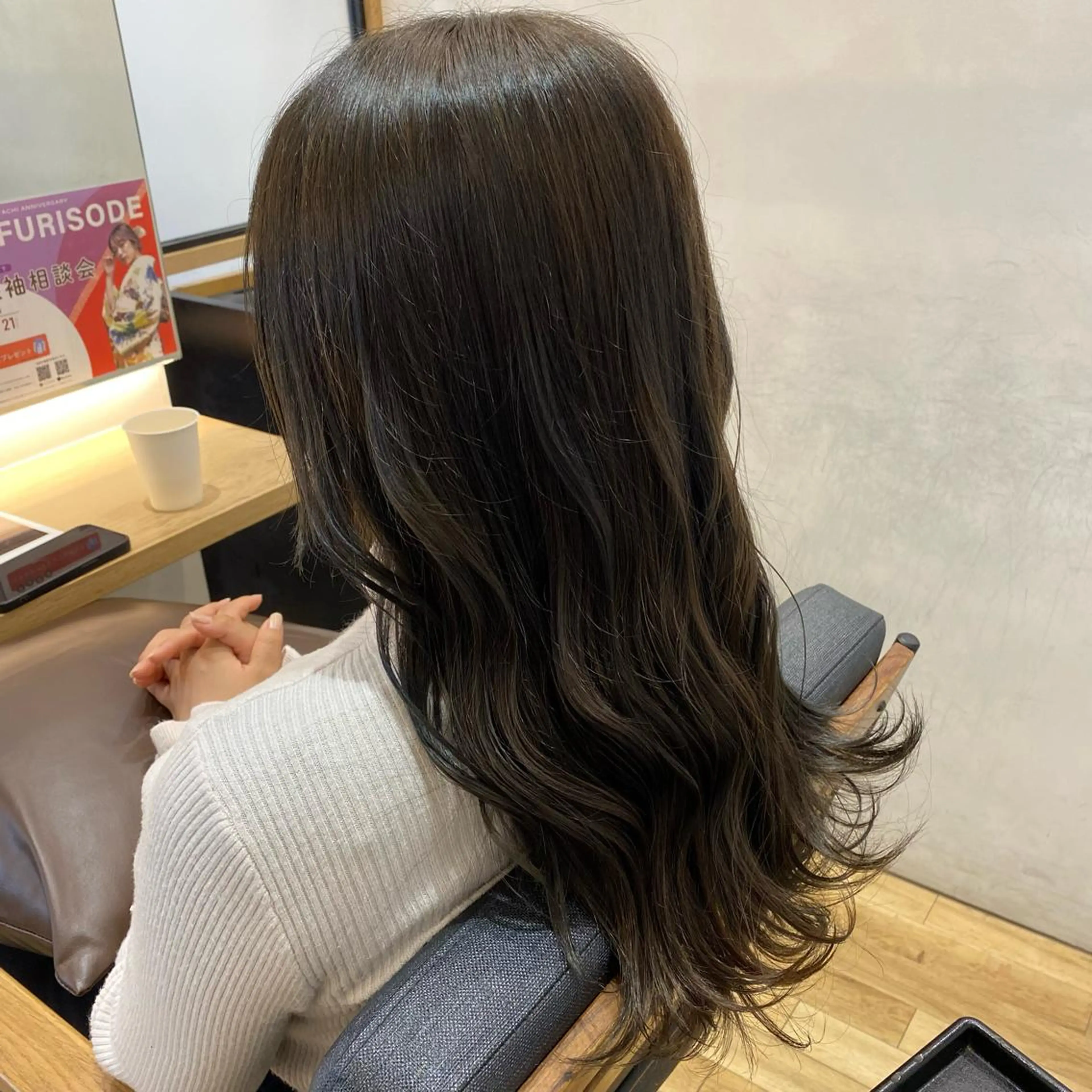 ワンカラー+TOKIOトリートメント🕊️ ⠜⭐︎超音波アイロン付き❕の写真