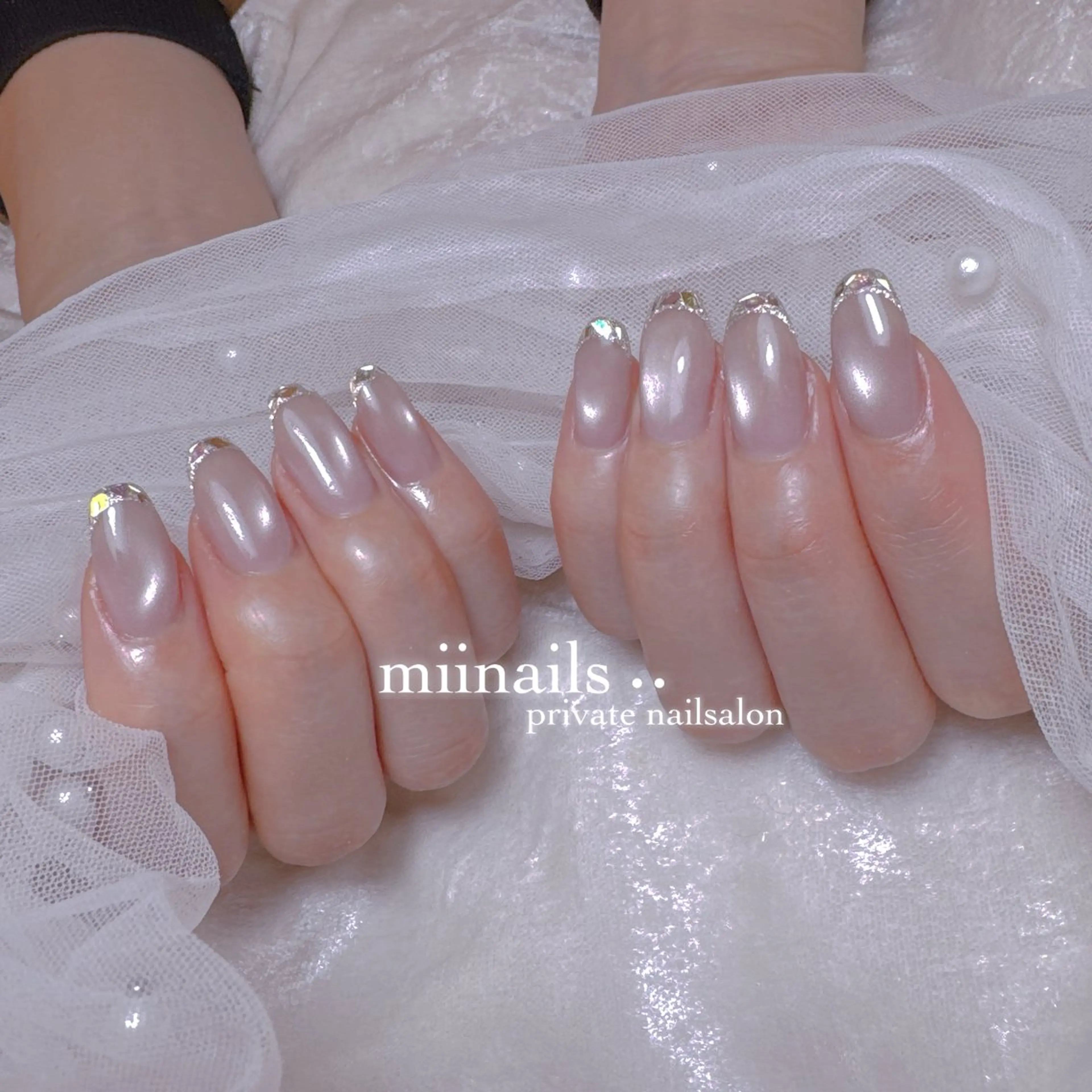 ネイル キラキラネイル ワンホンネイル ハンドネイル nailsalon miinailsのネイルデザイン
