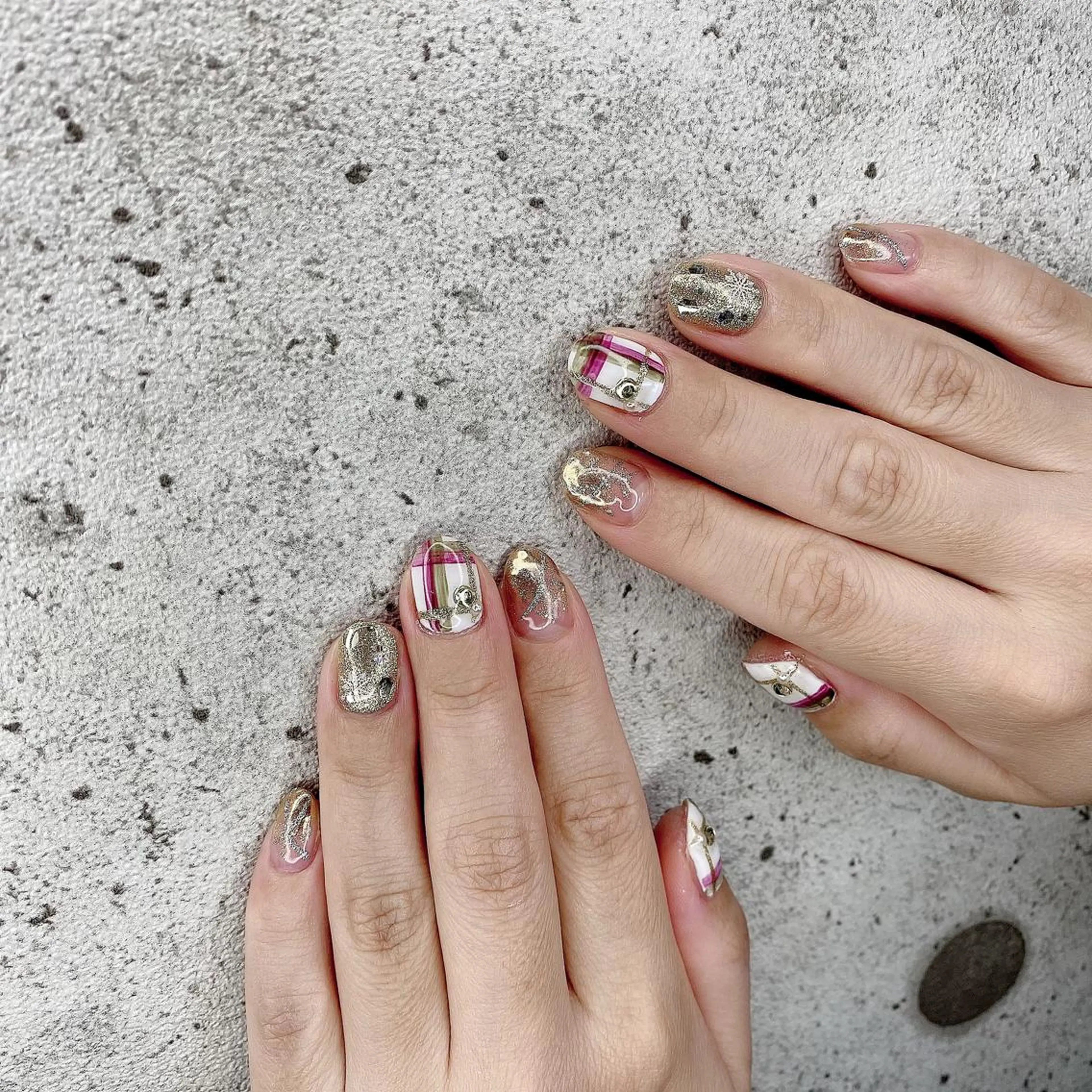 ミディアム カラー パーマ ヘアアレンジ メンズ キッズ ネイル マツエク・マツパ ジェルネイル パラジェル Salon Ｋのネイルデザイン