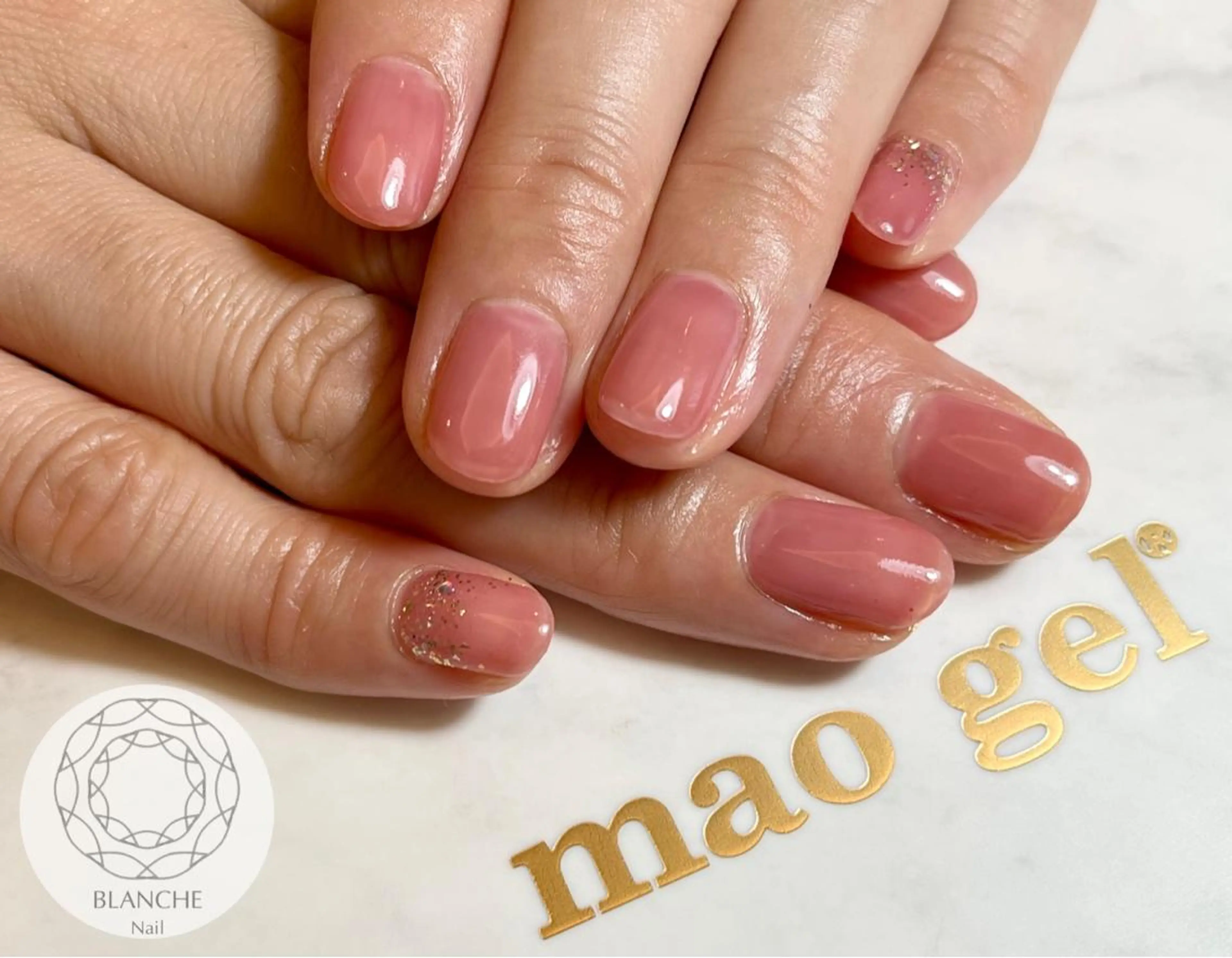 ネイル ジェルネイル オフィスネイル パラジェル シンプルネイル BLANCHE Nailのネイルデザイン