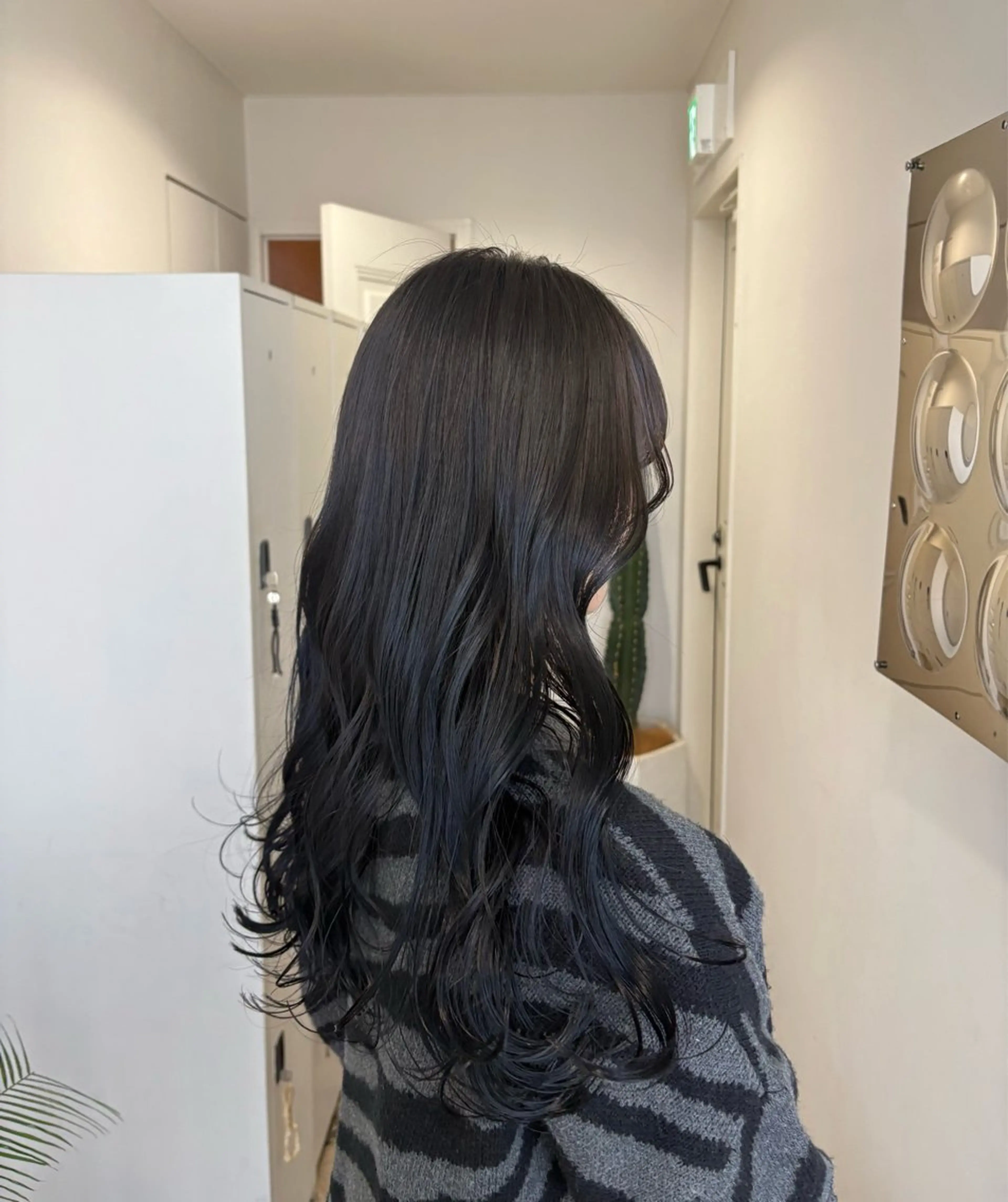 ロング ボブ 顔周りカット ロング カット トリートメント 髪質改善/レイヤー/ 大阪/ヨシノヒメカのヘアスタイル