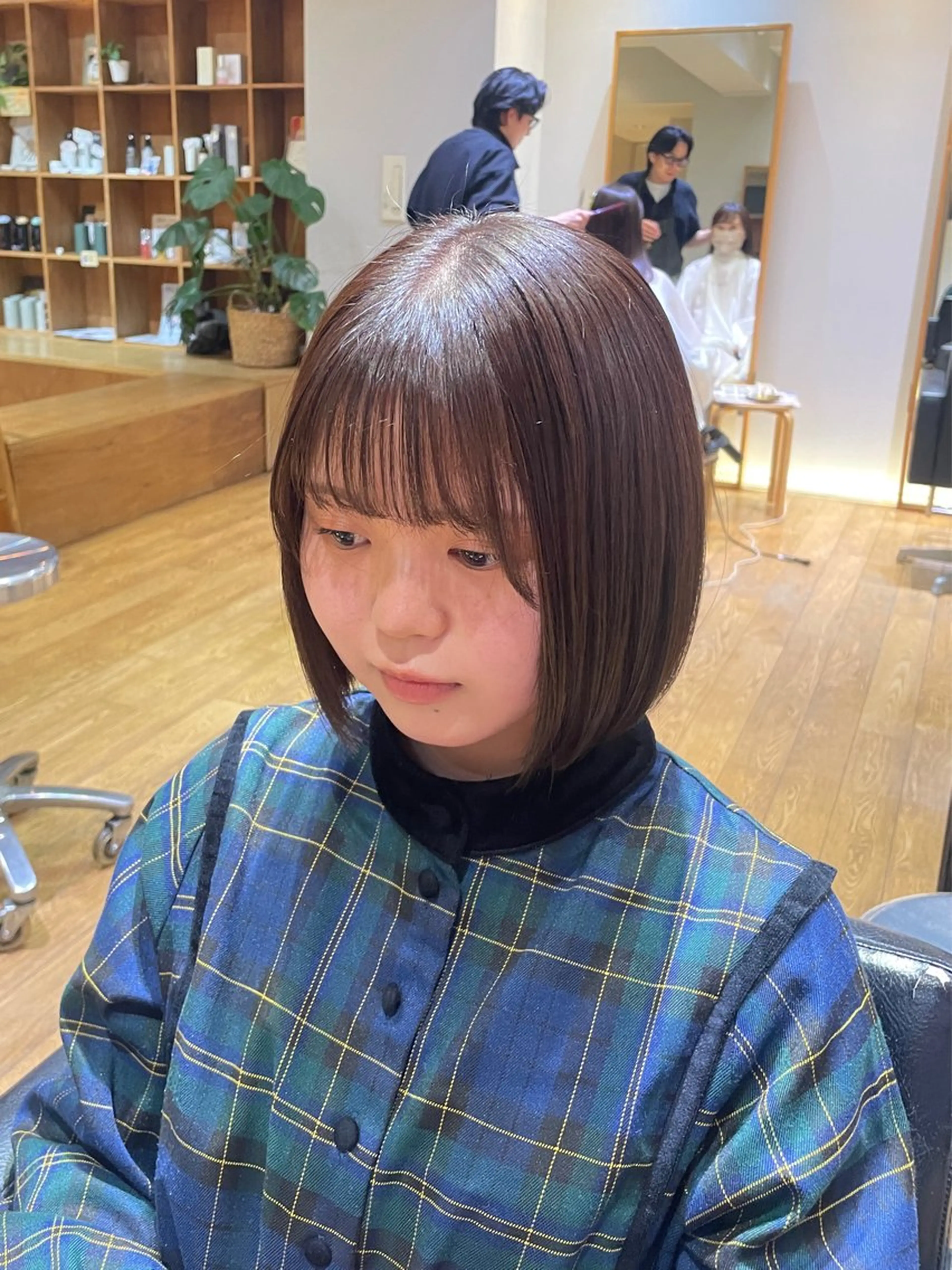 ショート カラー 透明感カラー ボブ カット ヘアカラー トリートメント 縮毛矯正/レイヤー 🌙児玉光瑠のヘアスタイル