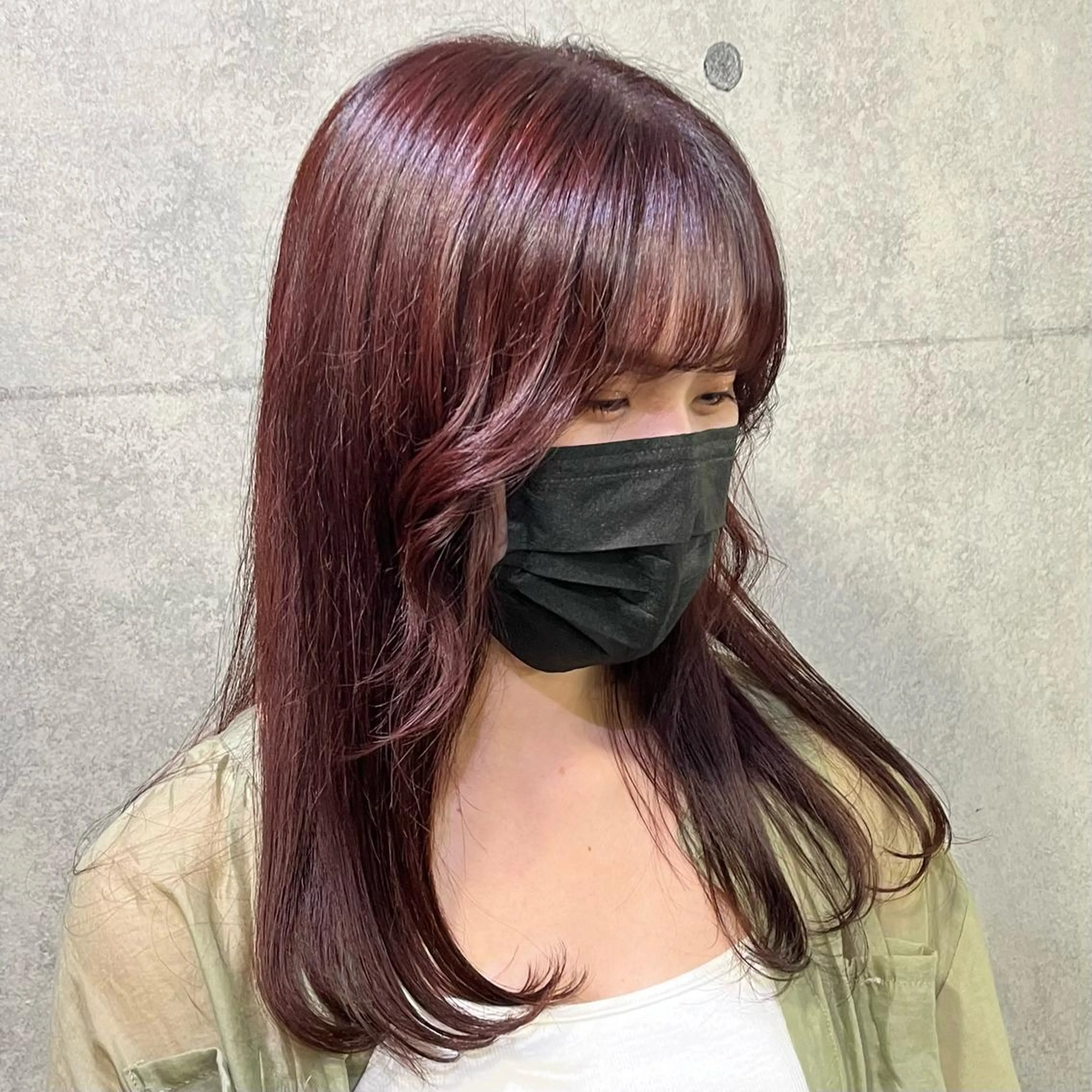 セミロング 無料カットモデル ユナのヘアスタイル