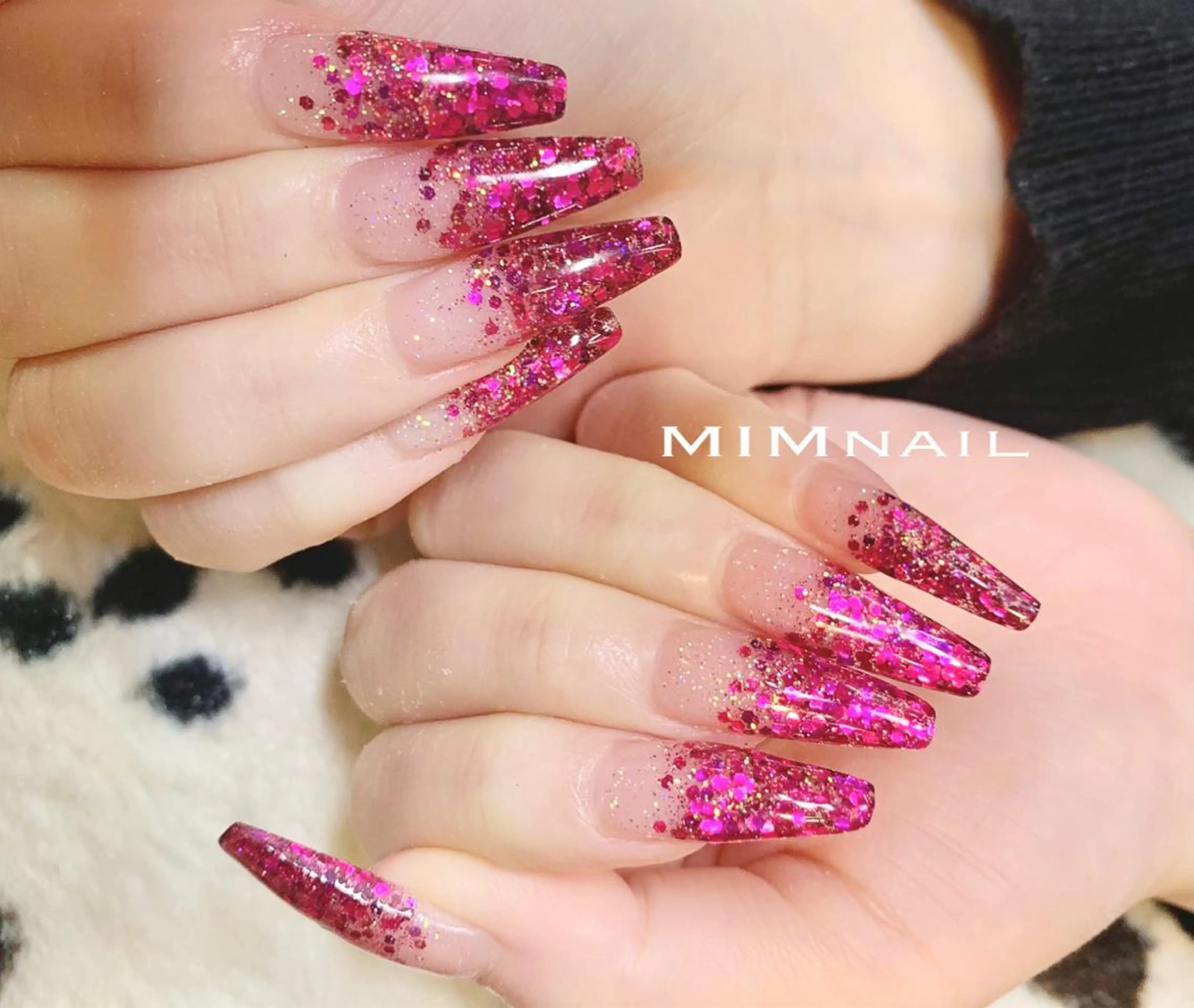 ネイル 長さ出し グラデーション スカルプネイル *･*MIMnail 1号店･*:･*のネイルデザイン