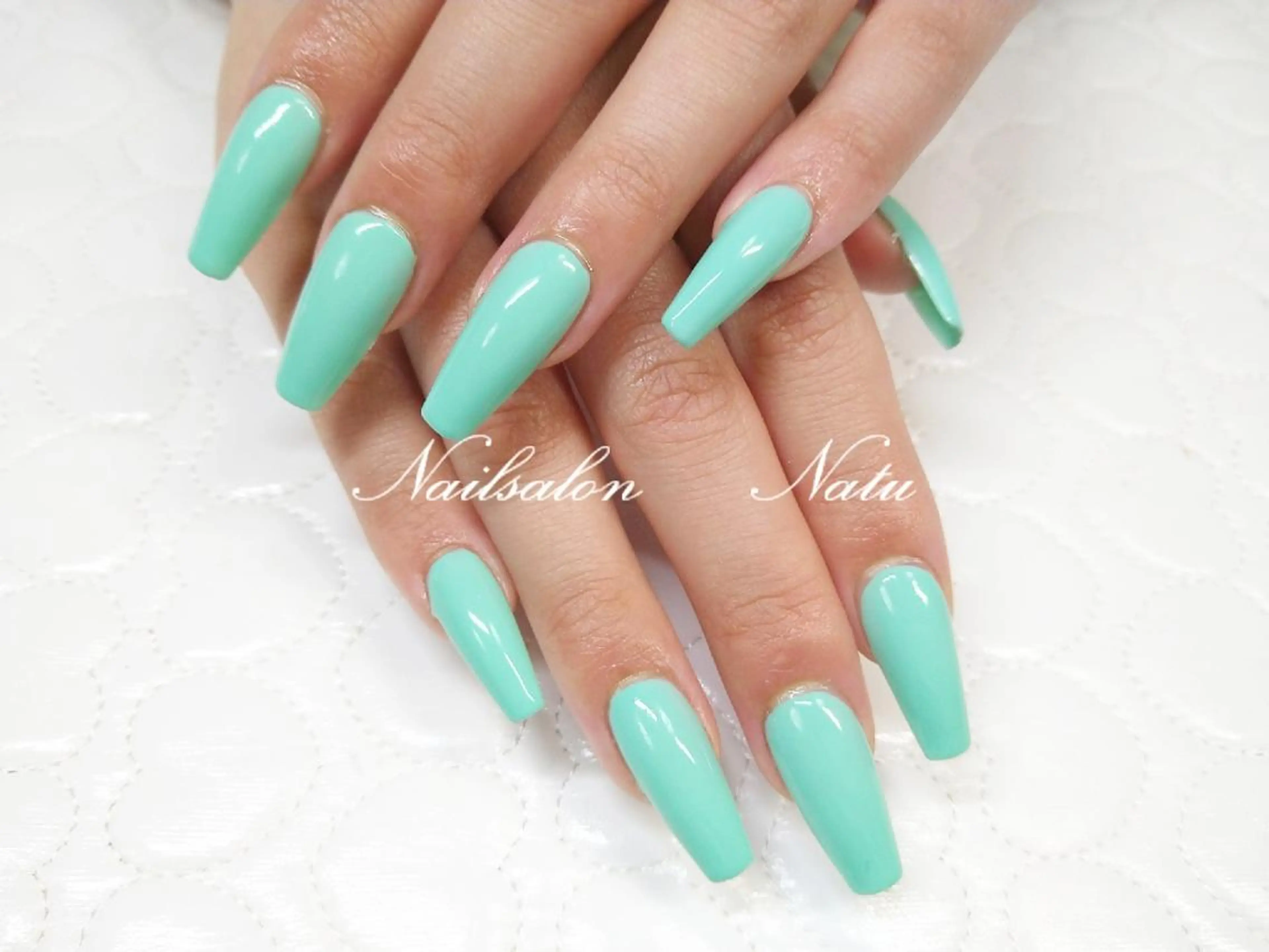 ネイル 長さ出し nailsalon　 Natuのネイルデザイン