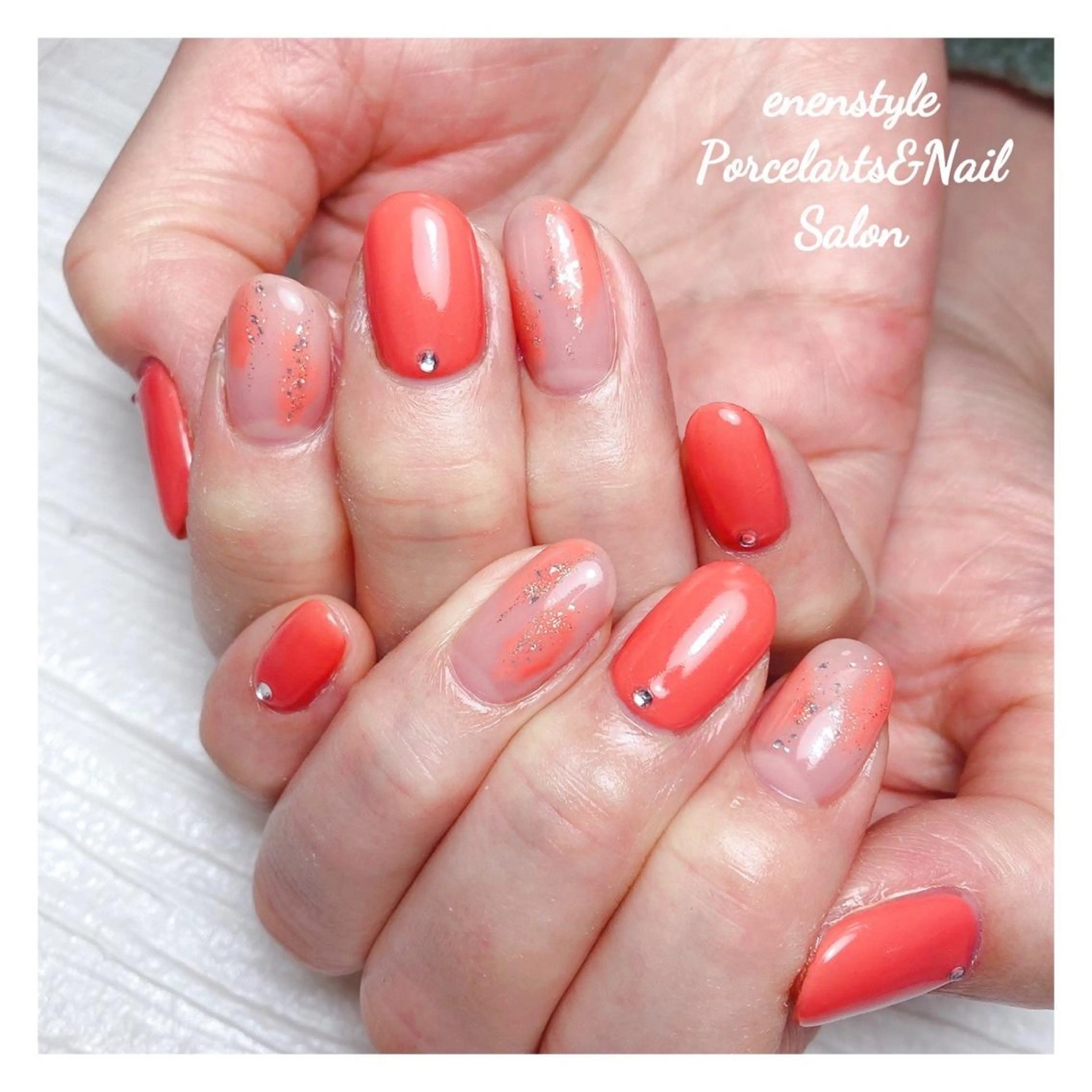 ミディアム ネイル ハンドネイル 👑enen style👑のネイルデザイン