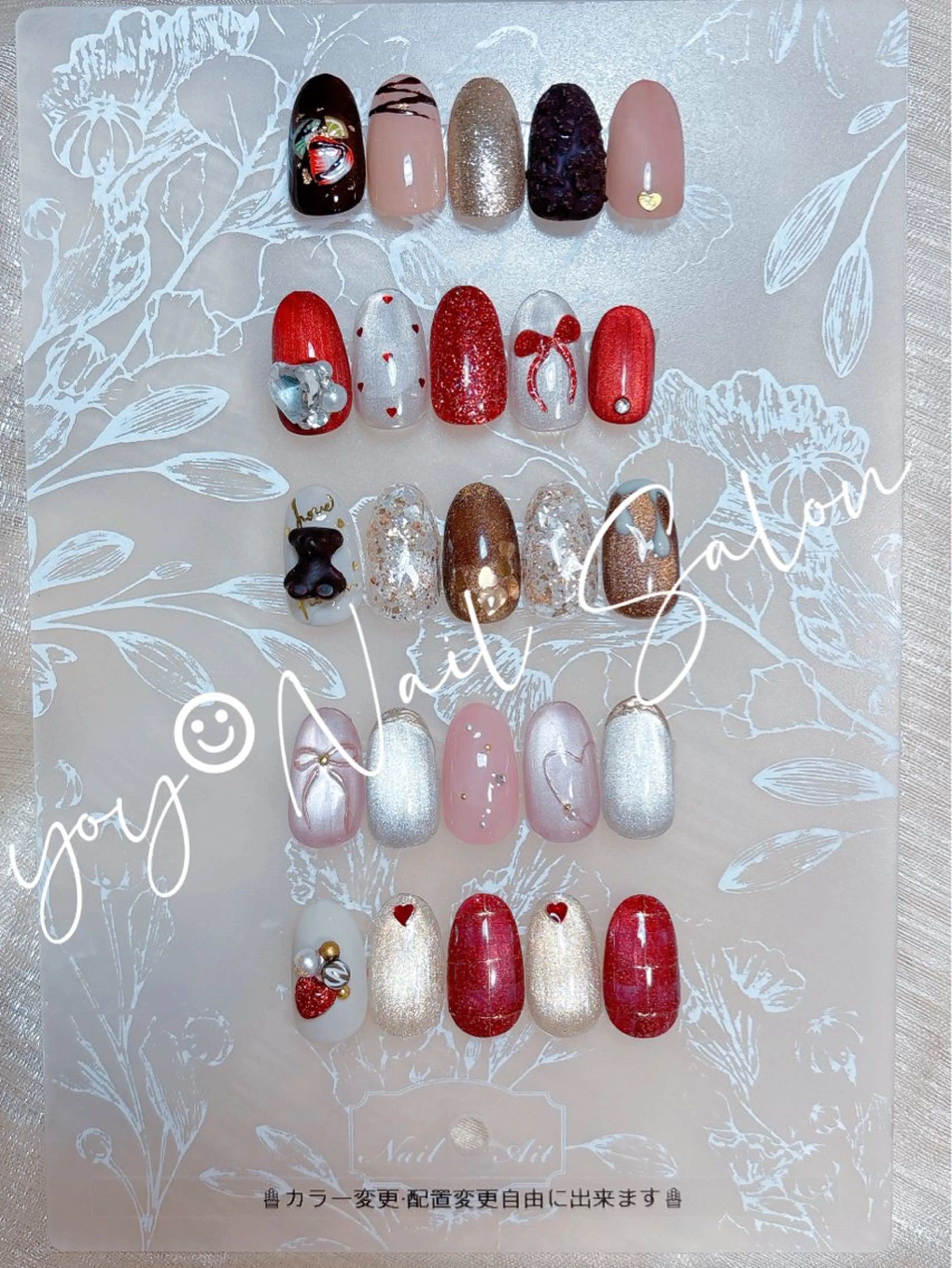 ネイル アートネイル チークネイル ジェルネイル ハート 韓国ネイル ゆ か_Nails💫のネイルデザイン