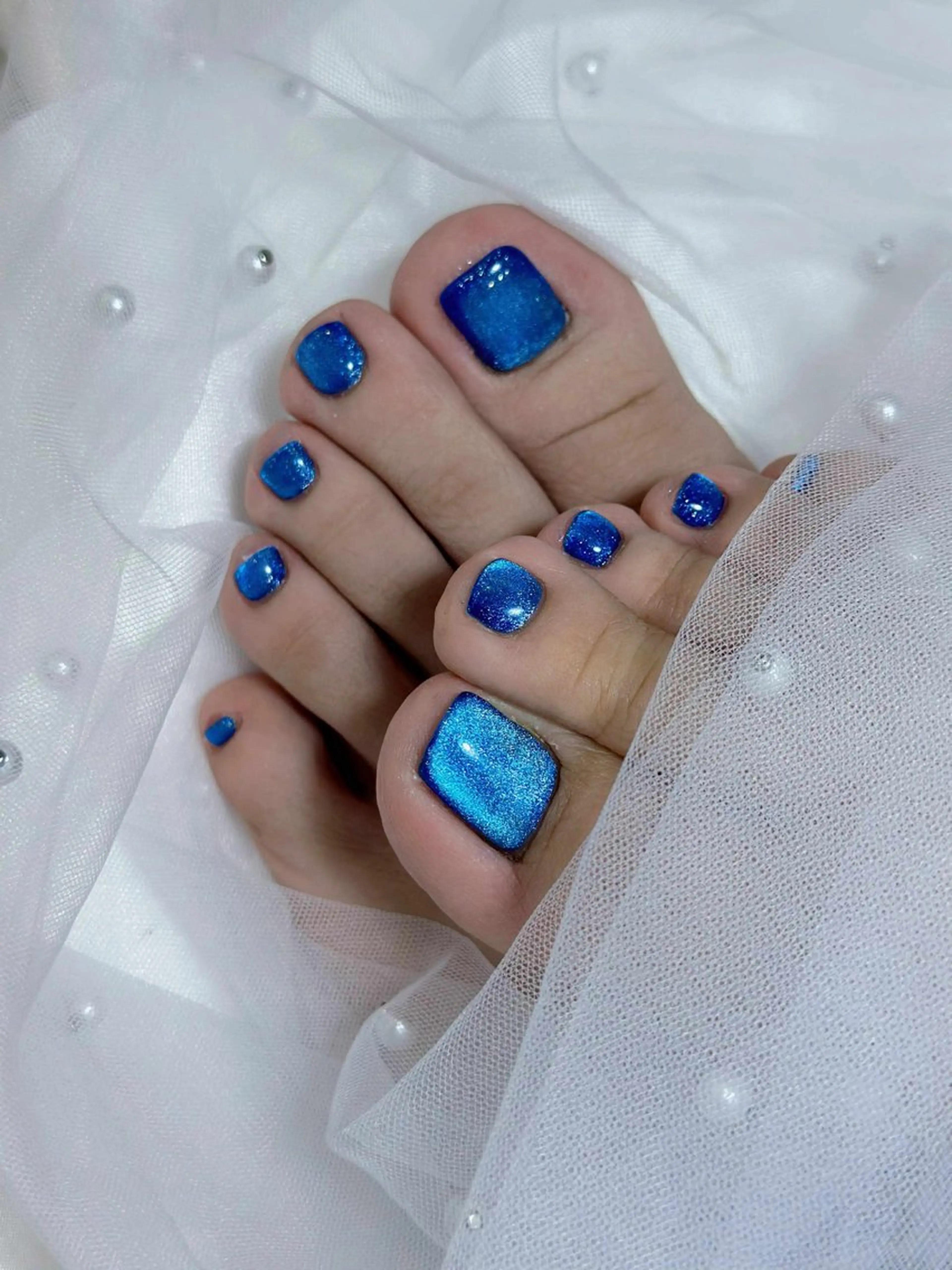 ネイル フットネイル マグネットネイル sora ❄️のネイルデザイン