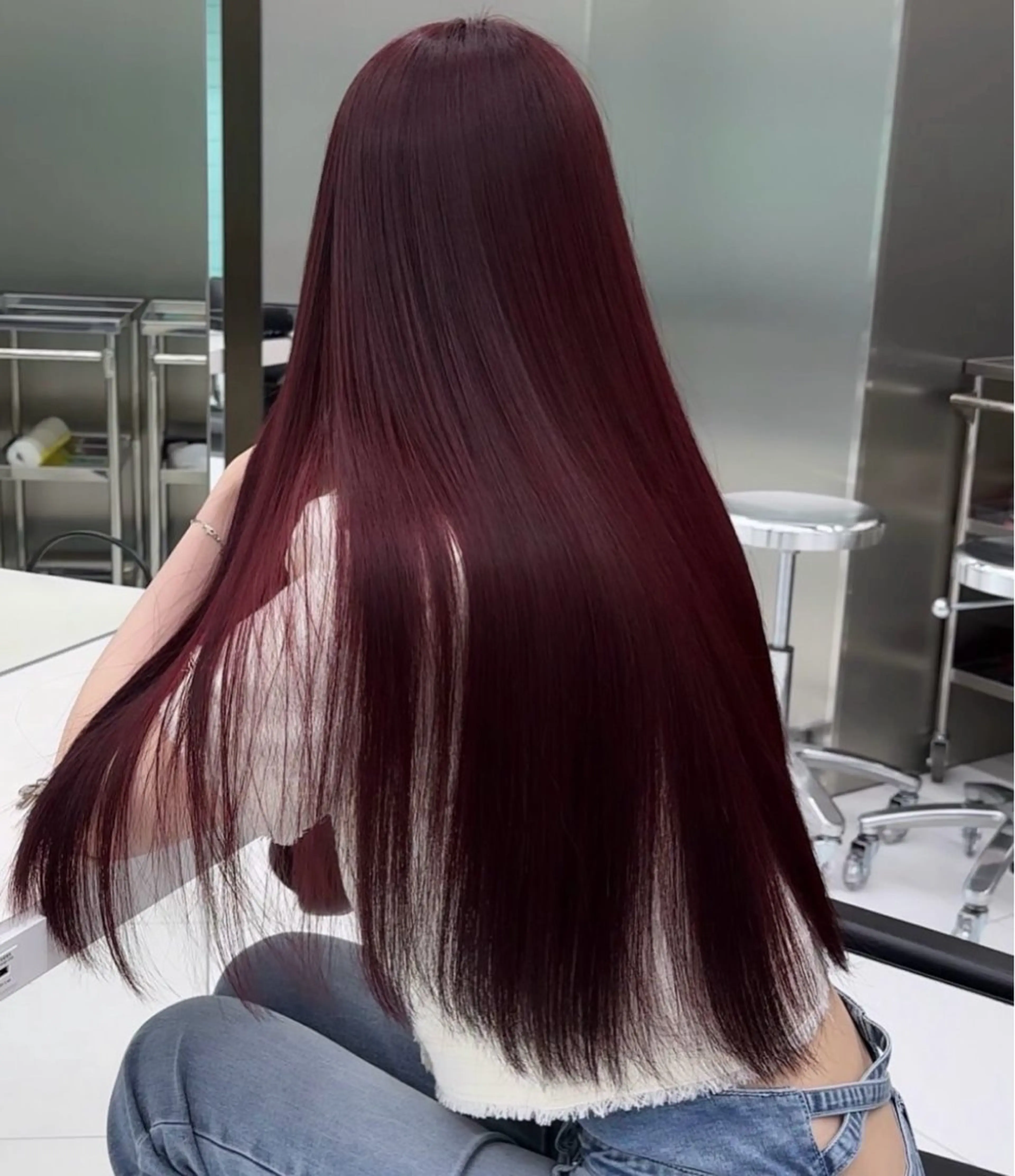 ロング カラー ヘアカラー 心斎橋ハイトーン特化 midori🍀のヘアスタイル