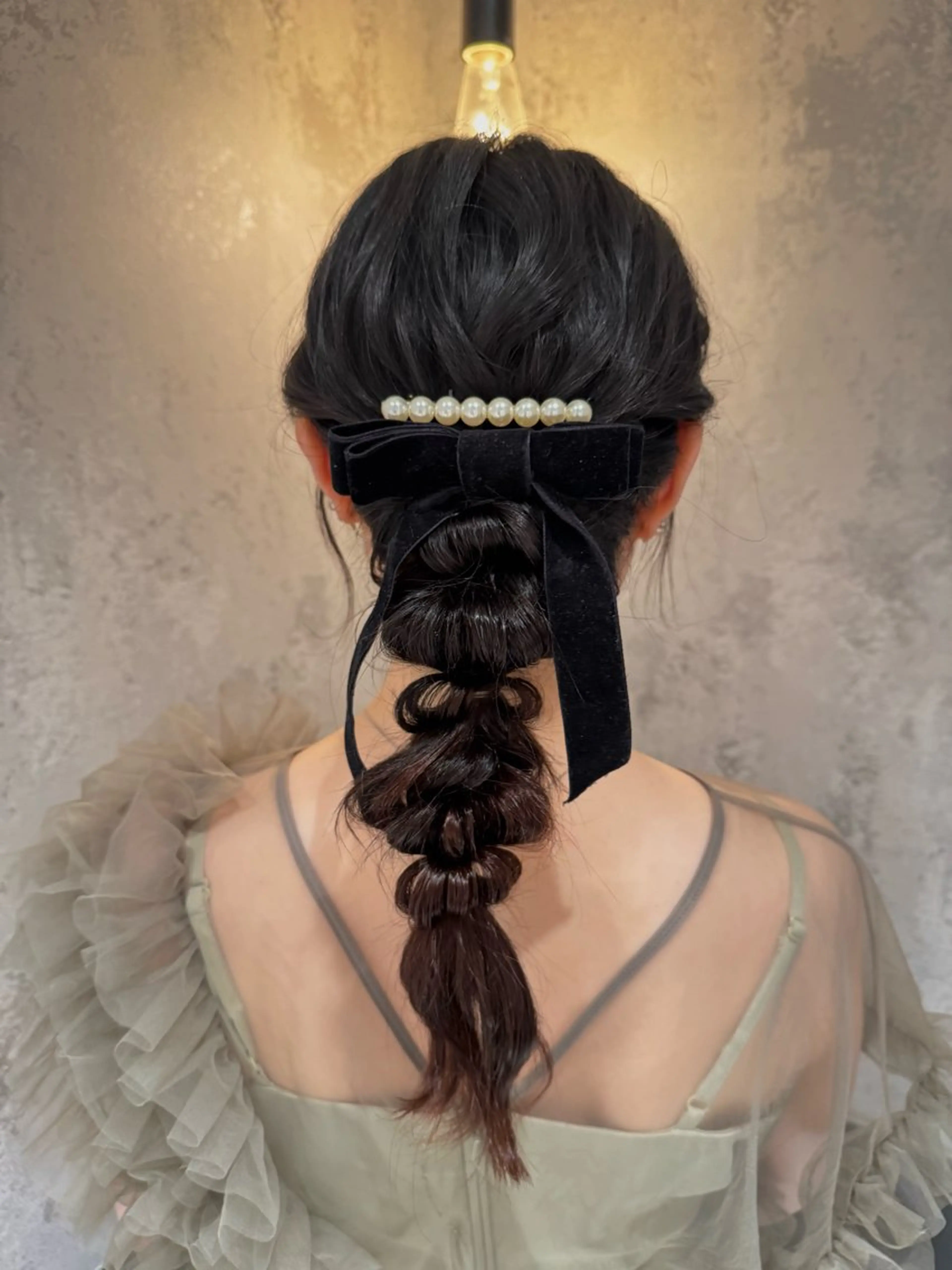 セミロング りん/暖色/レイヤー /エクステ/アレンジのヘアスタイル