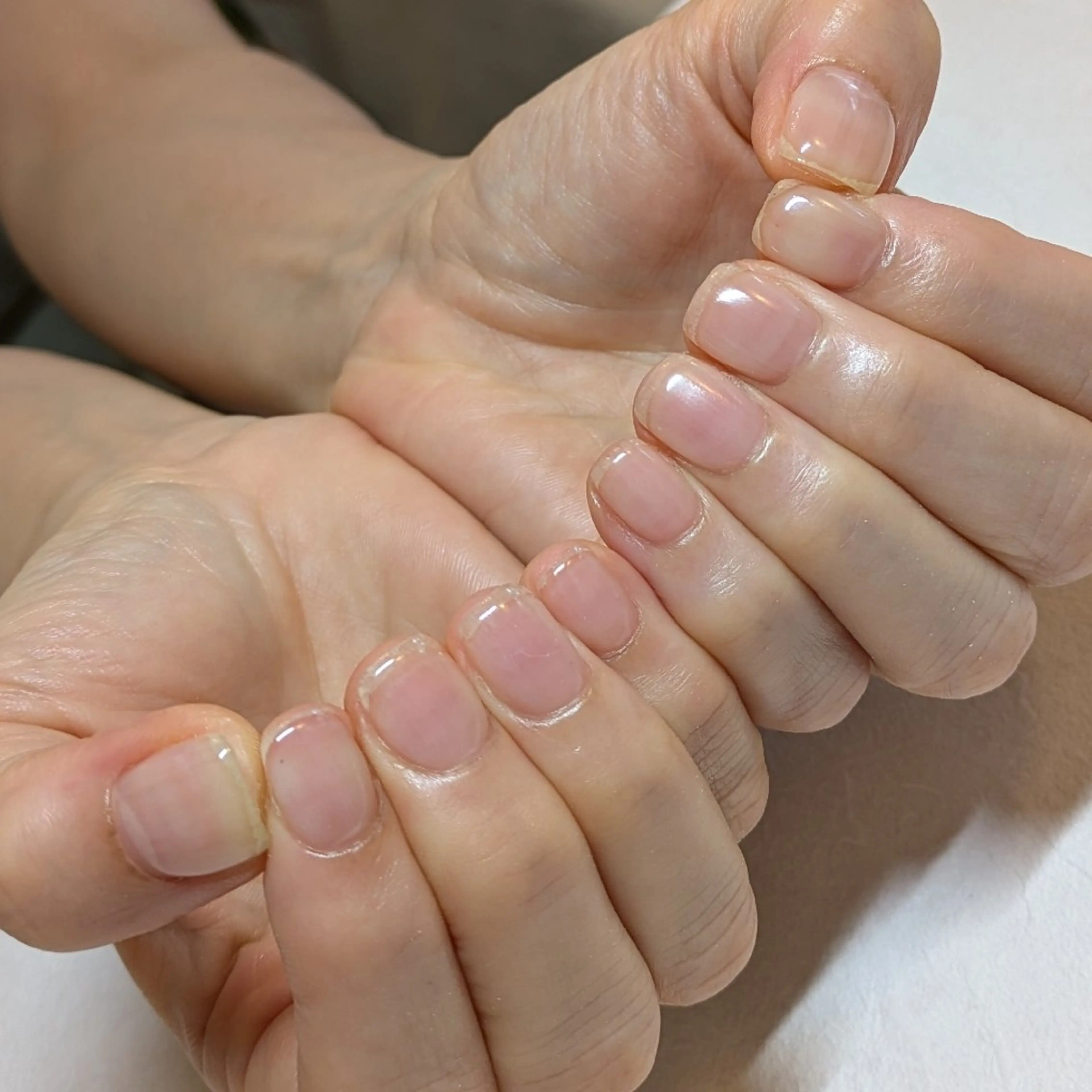 ネイル クリアネイル ジェヌインネイル 河内のネイルデザイン