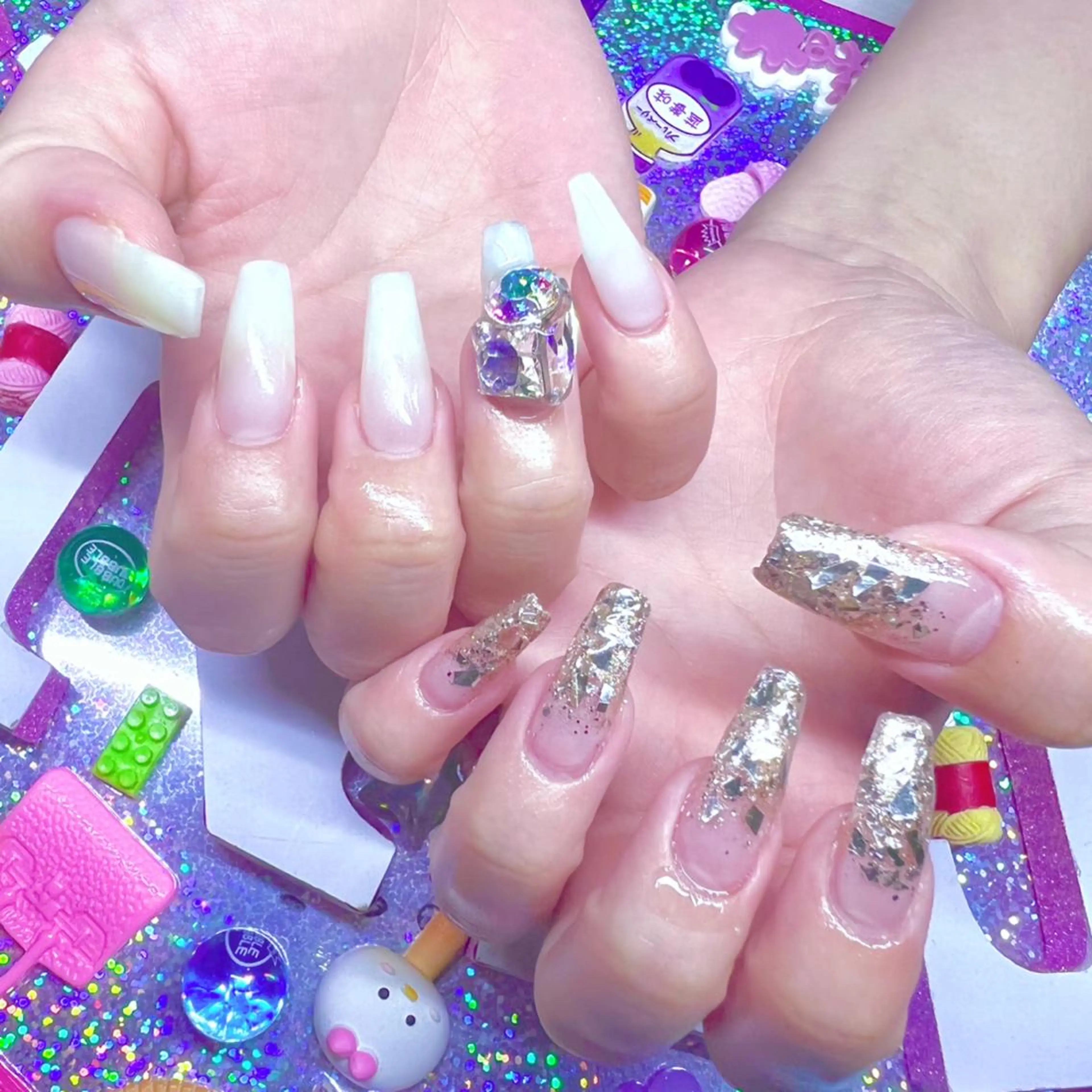 ネイル アートネイル クリアネイル ジェルネイル ニュアンスネイル オフィスネイル 8appy YUKITIN.Bのネイルデザイン