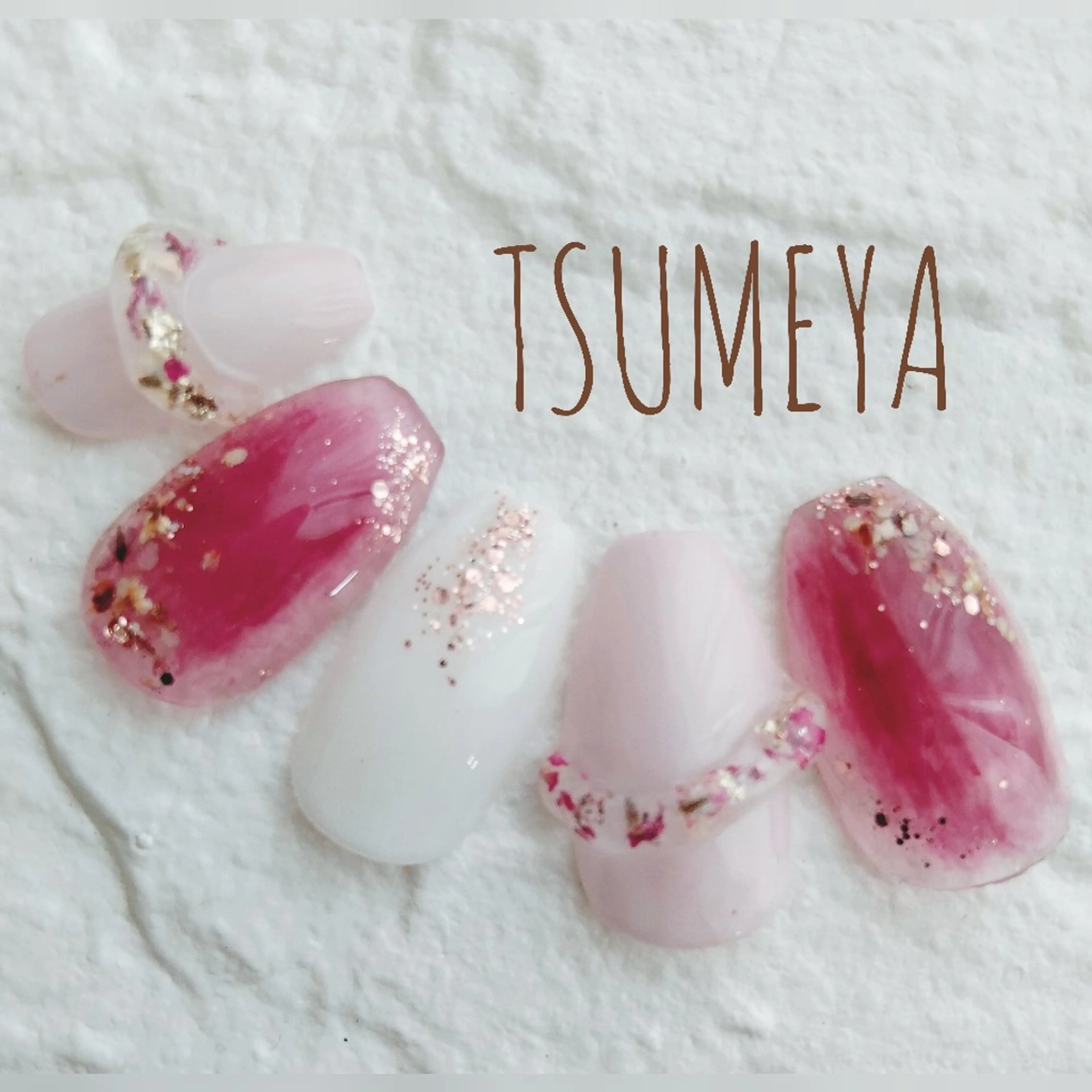 ネイル チークネイル クリアネイル ハンドネイル _TSUMEYA _のネイルデザイン