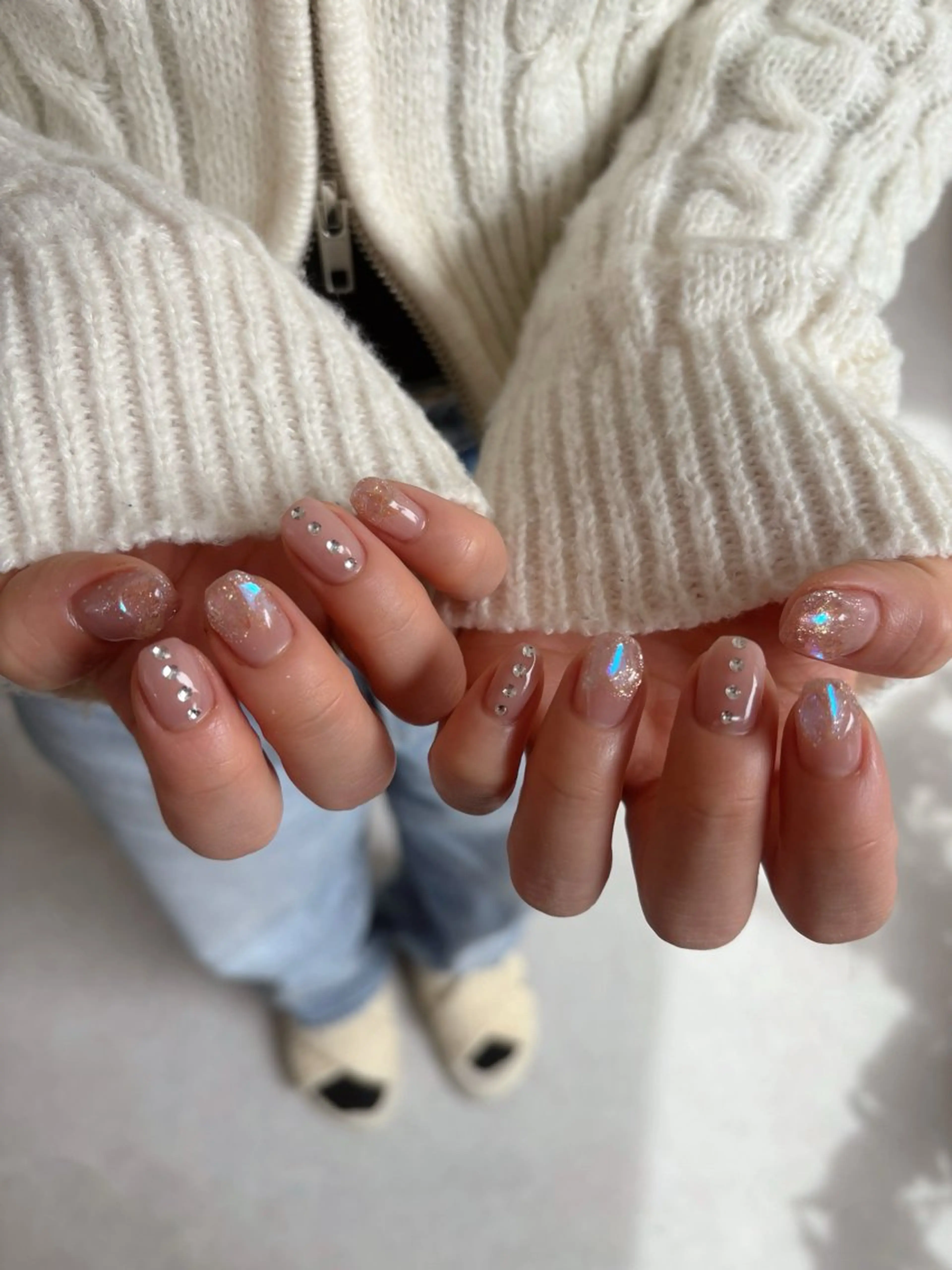 ネイル 氷ネイル・うるうるネイル ハンドネイル Hanana Nail Hanaのネイルデザイン