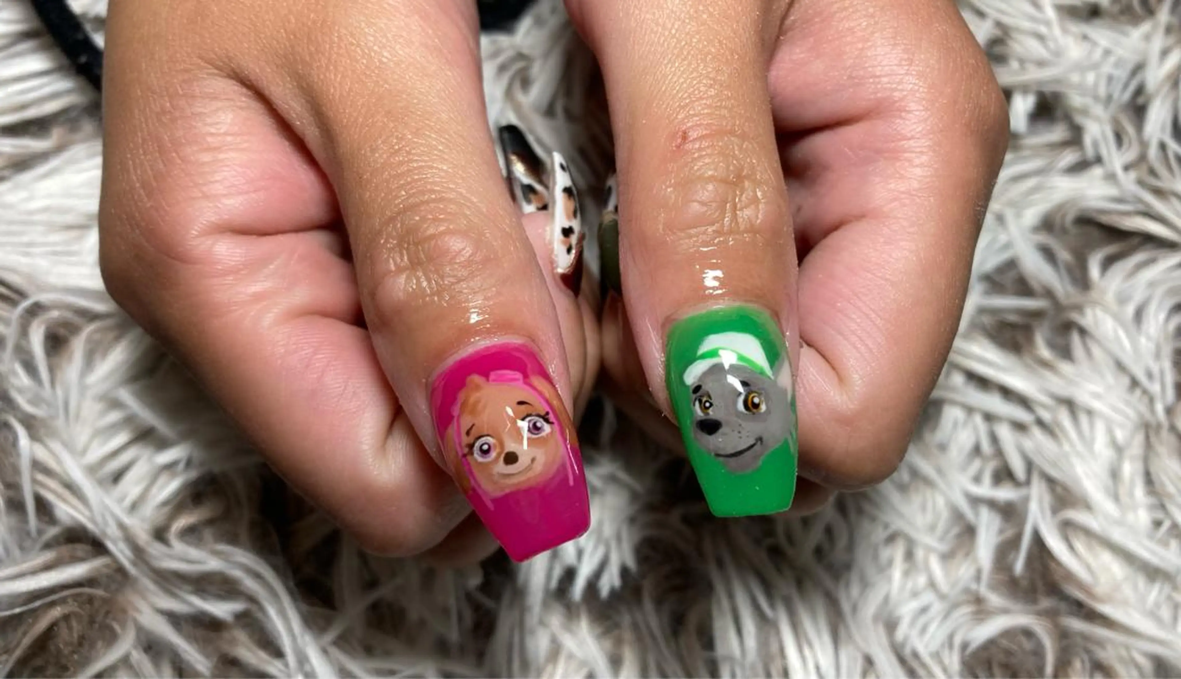 痛ネイル(アニメ、漫画キャラ)の写真