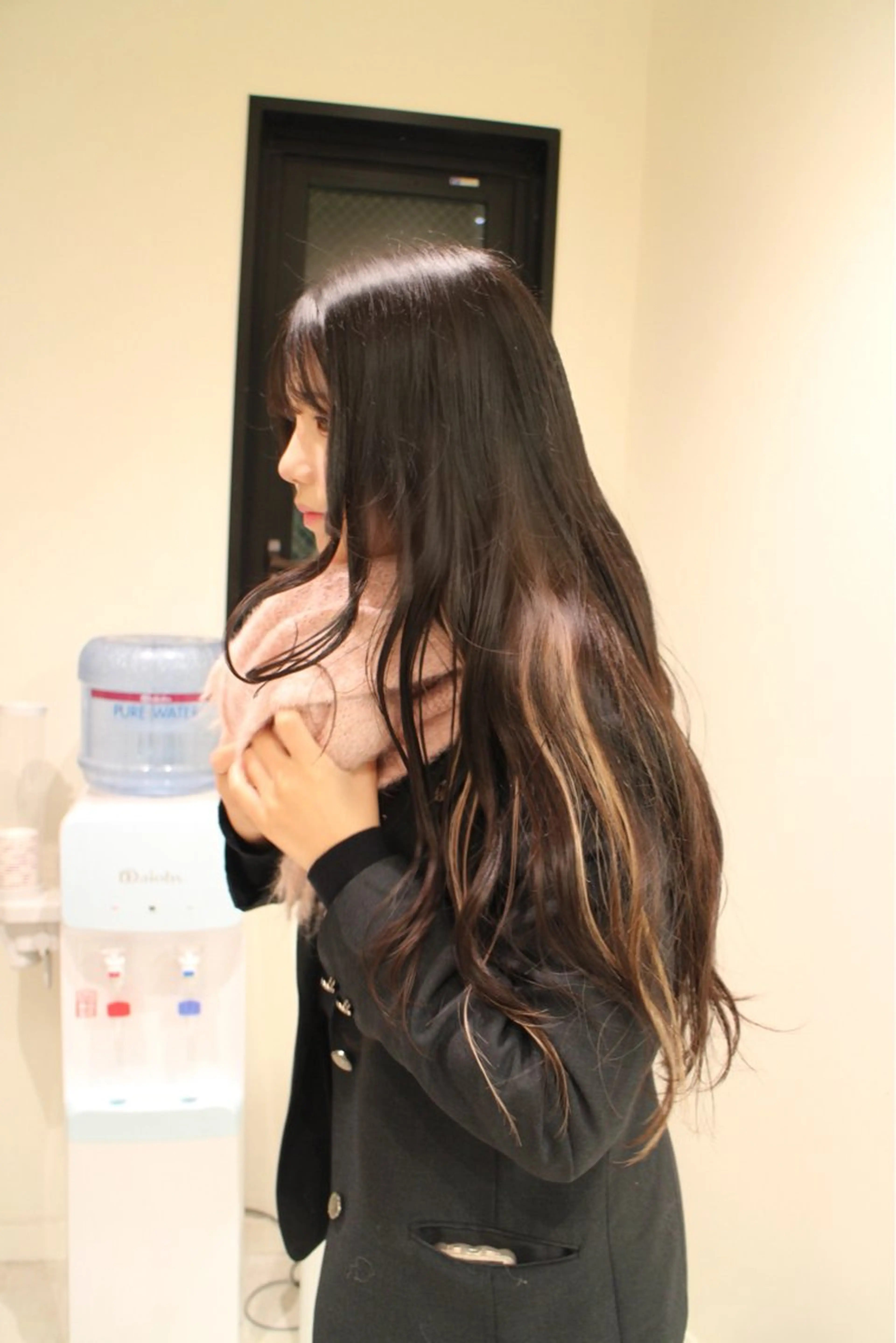 ロング カラー カーリーパーマ/ 透明ｶﾗｰ/MIKUのヘアスタイル