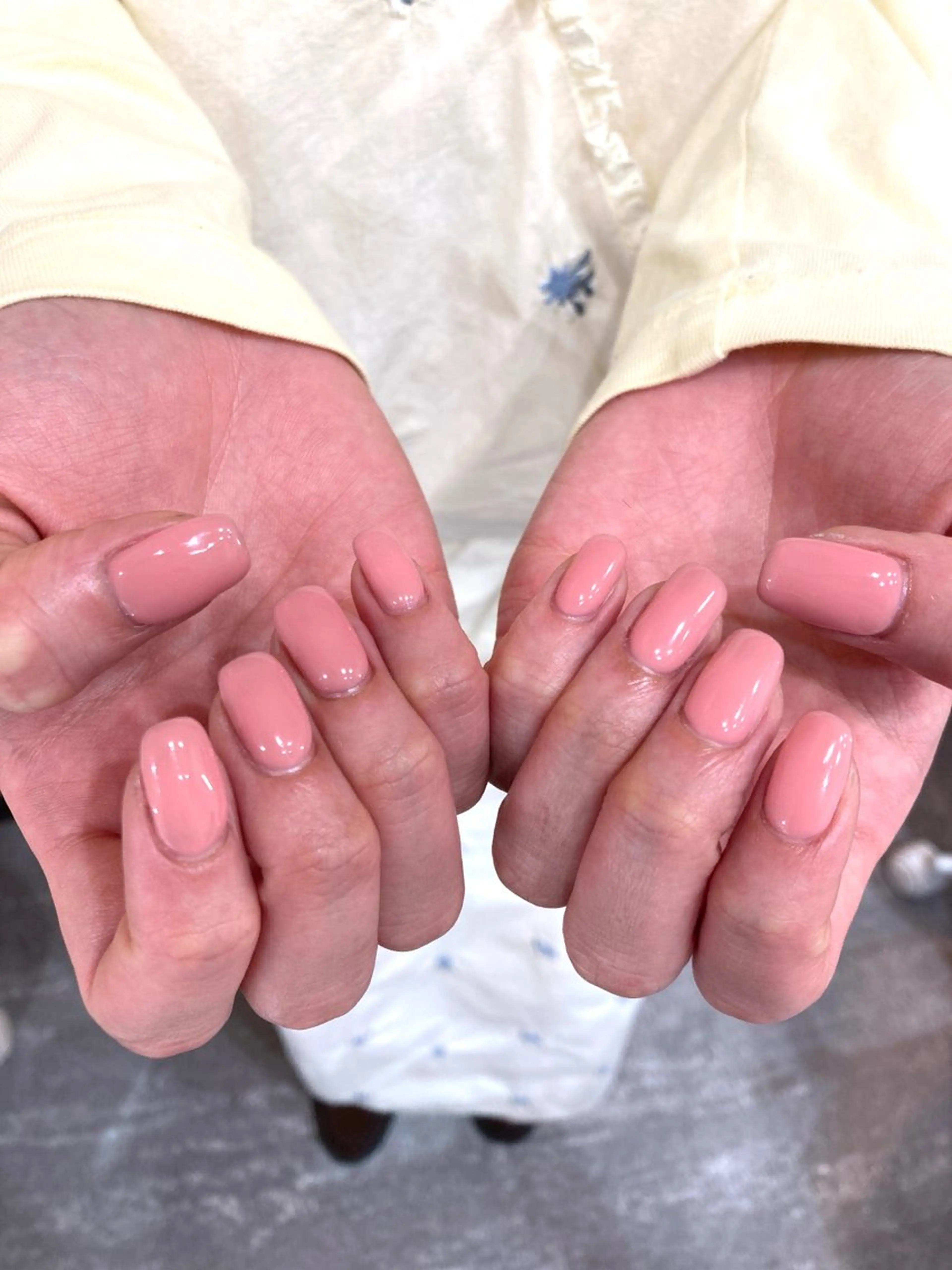 ネイル ワンカラーネイル 春ネイル toco AMUのネイルデザイン