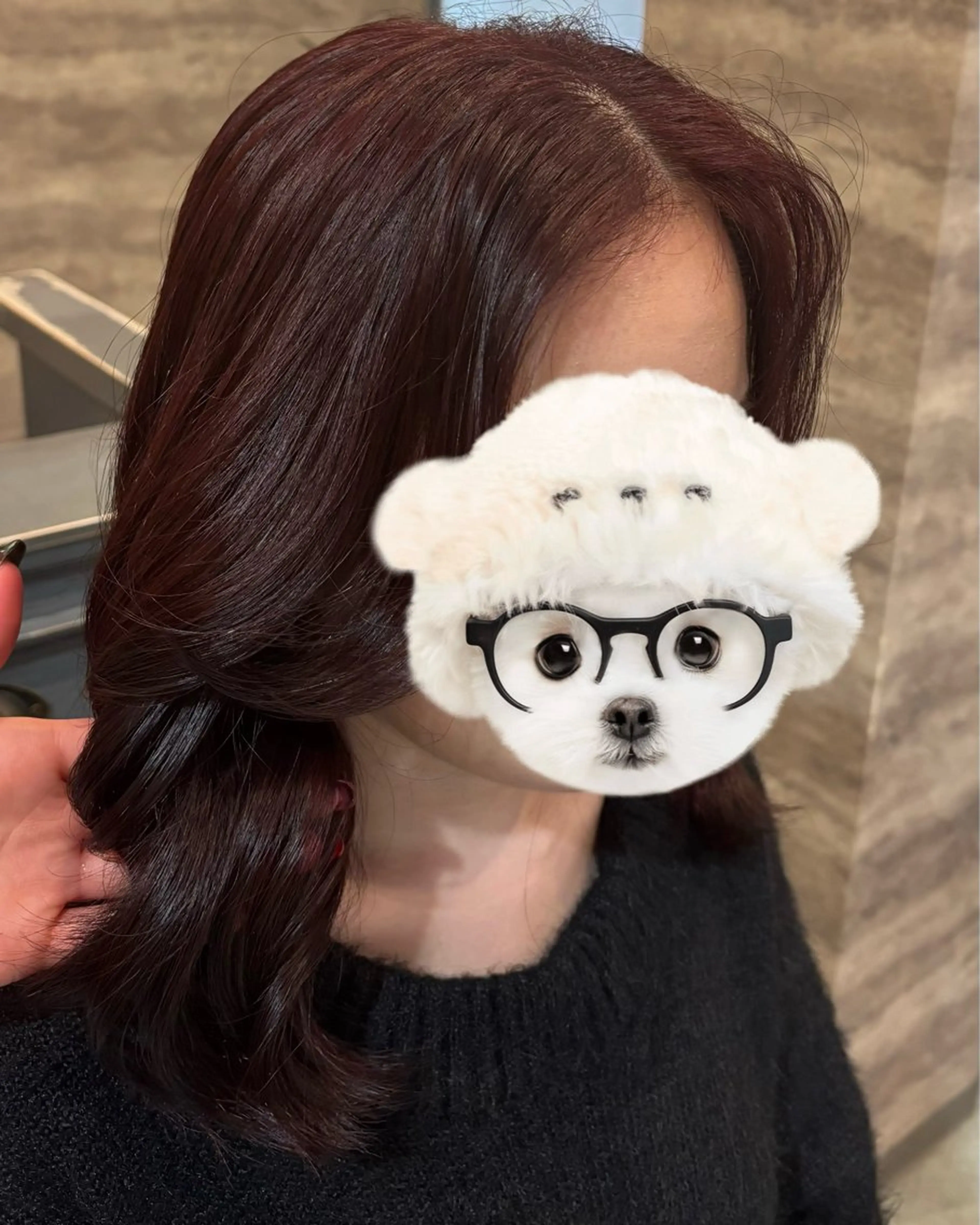 ミディアム カラー ブリーチ ダブルカラー ブリーチなしカラー ヘアカラー 東田 さくらのヘアスタイル