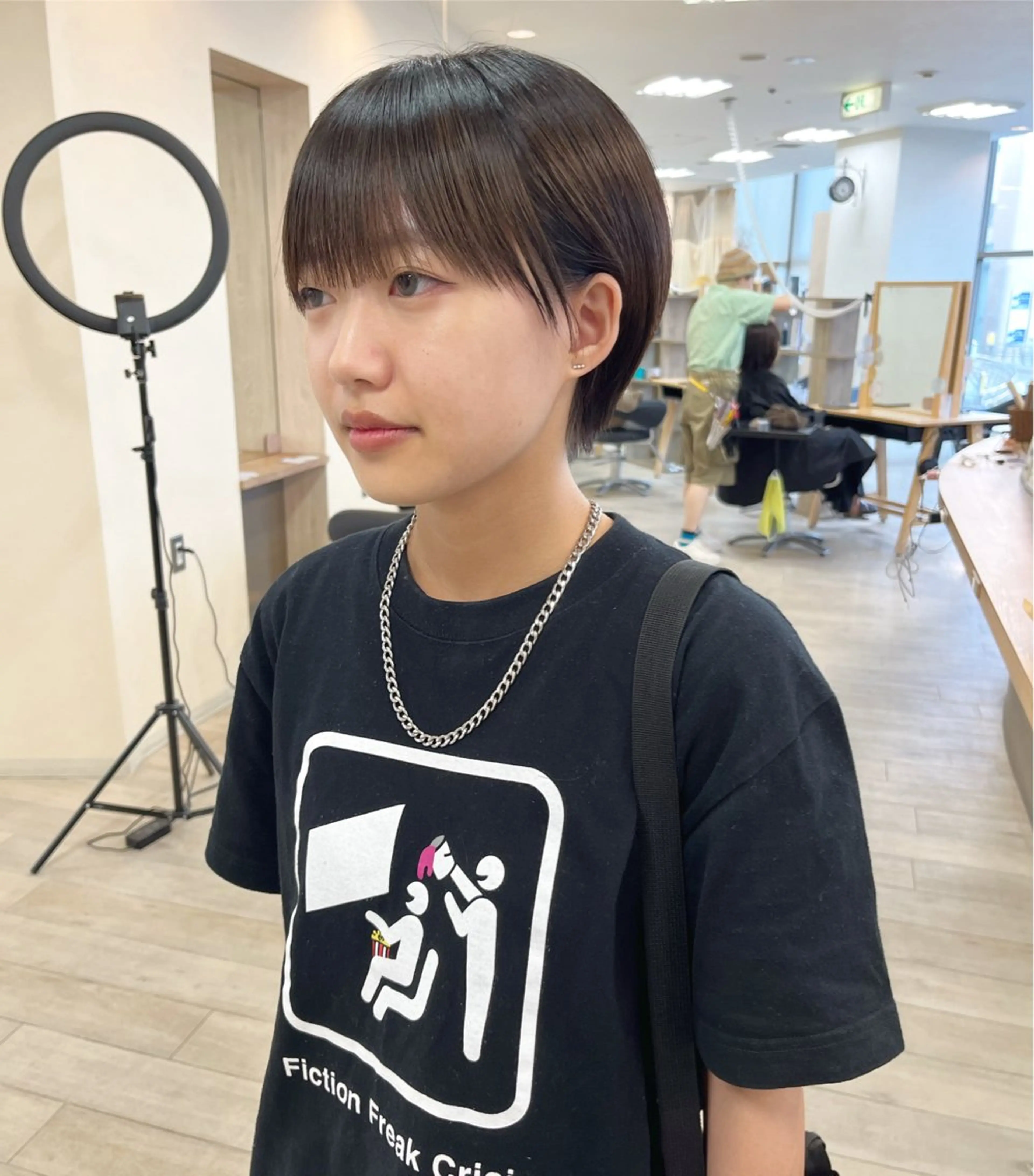 ショート 切りっぱなしボブ ショートボブ ハンサムショート 丸みショート ボブ カット トリートメント 初めてのショート お任せください✂️のヘアスタイル