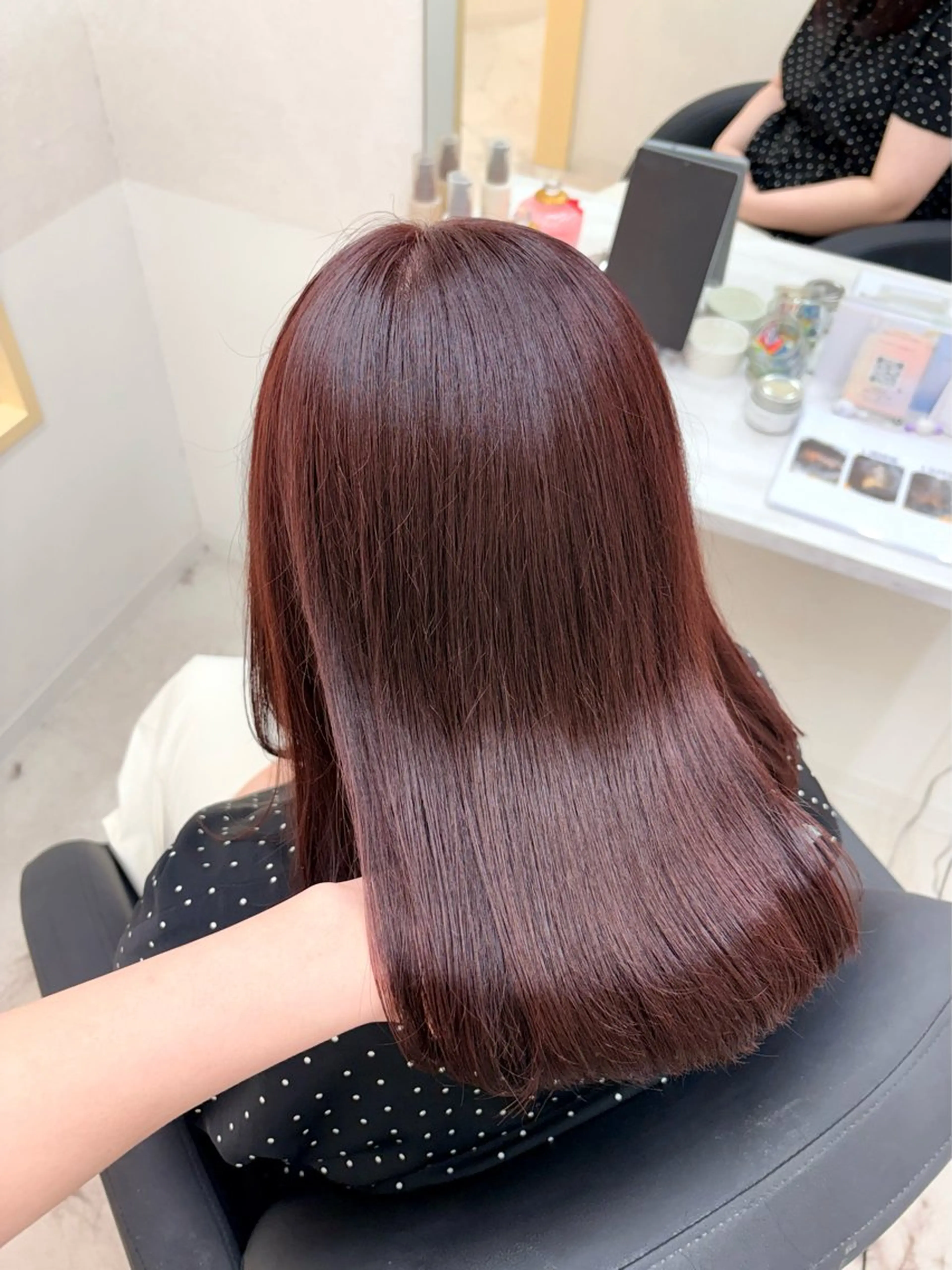 ミディアム カラー ヘアカラー トリートメント 🍒透明感カラー/ セット/SAKURAのヘアスタイル
