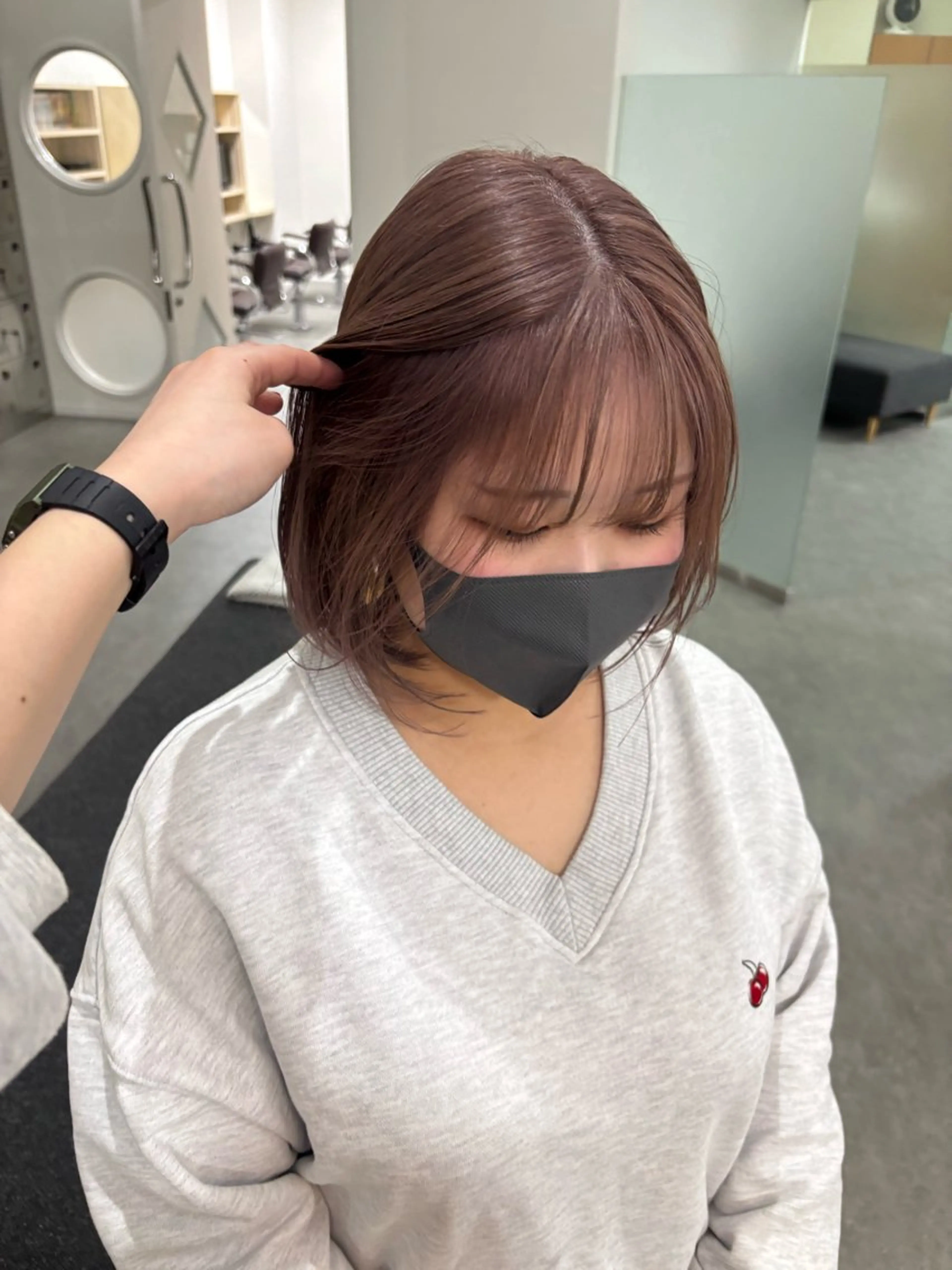カラー 抜け感ヘア໒꒱ブリー チ໒꒱chihanaのヘアスタイル