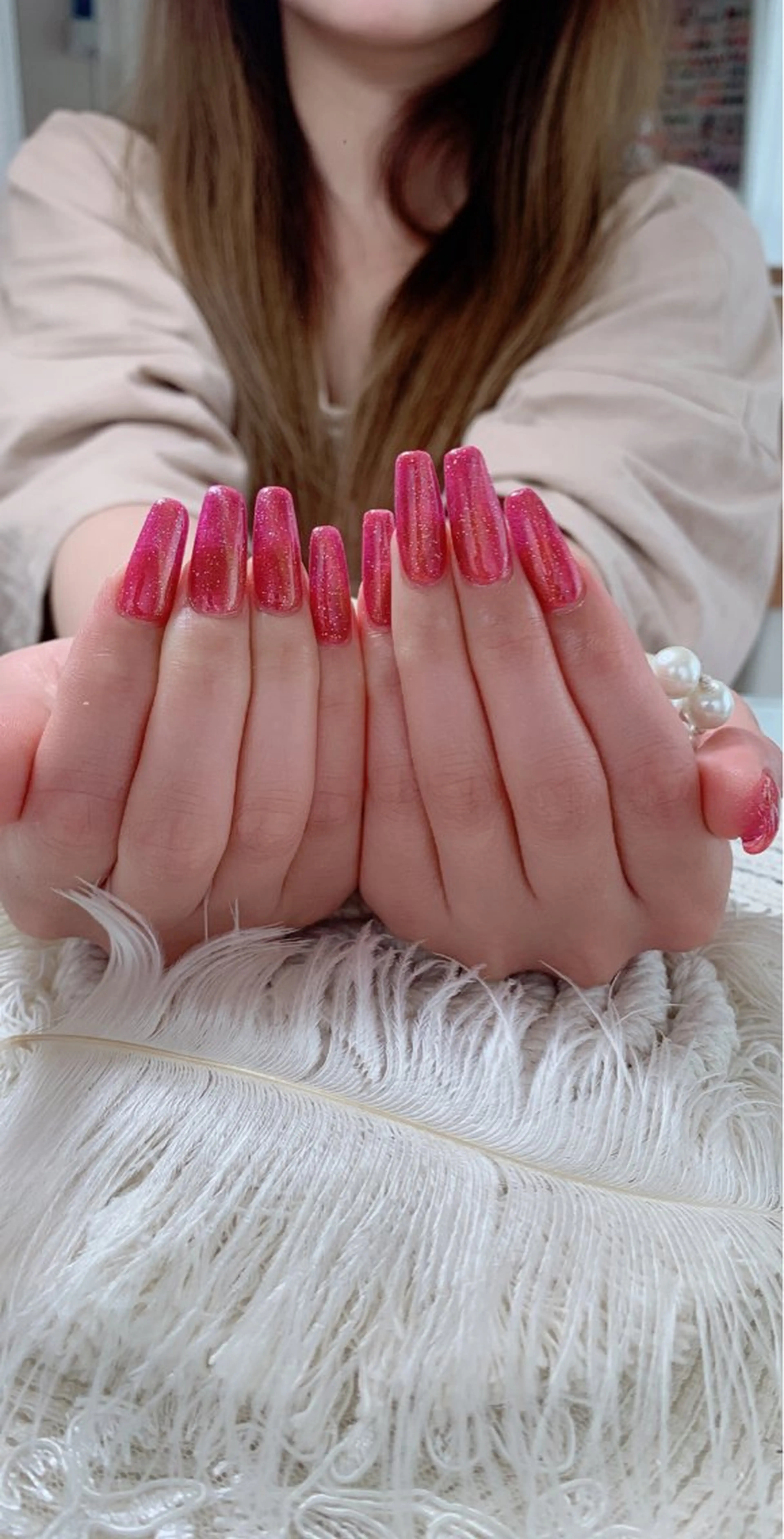 ネイル ネイルサロンAiri 長さ出し·シンプルのネイルデザイン