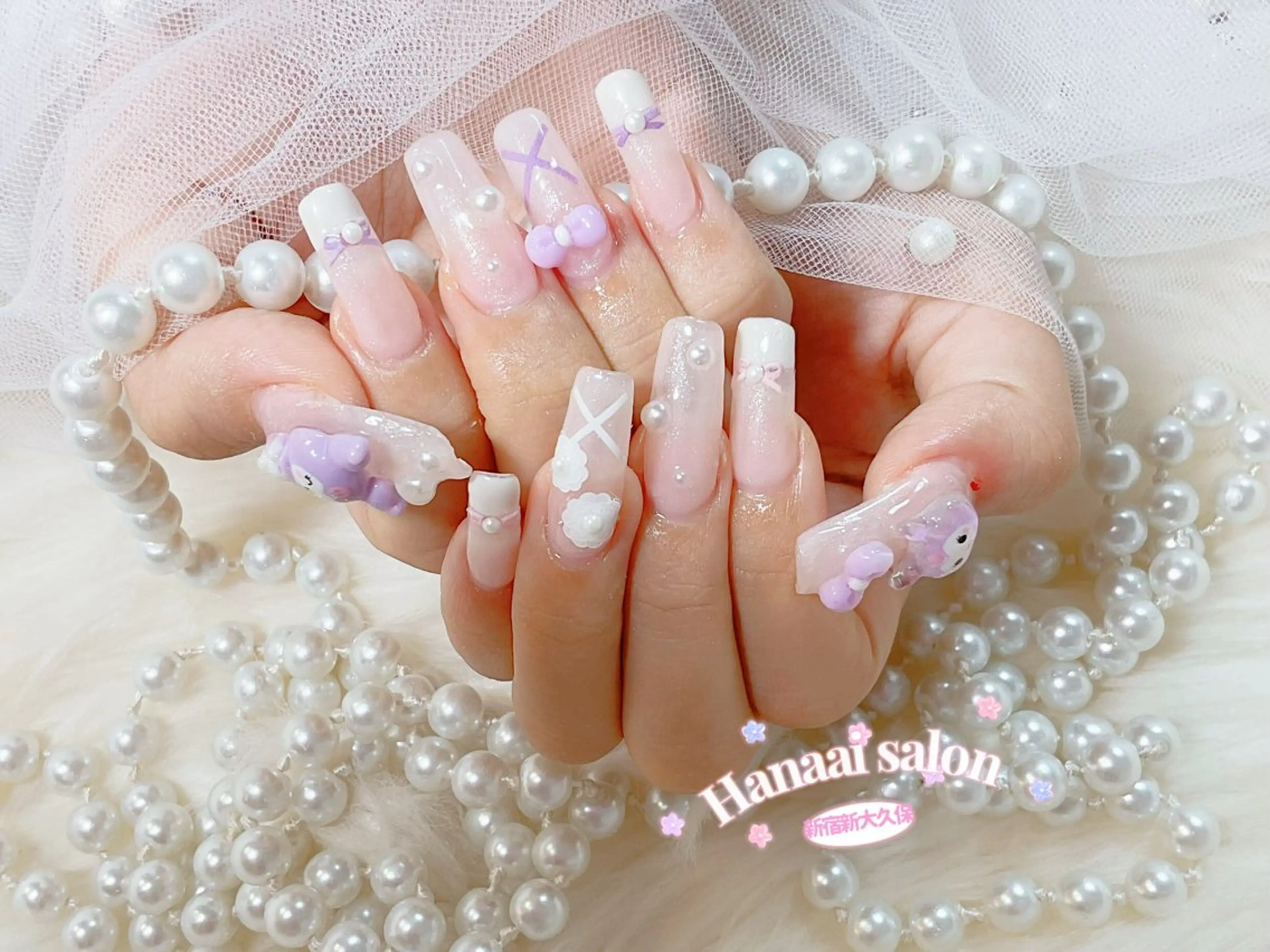 ミディアム ハンドネイル Hanaai Salon新宿店のネイルデザイン