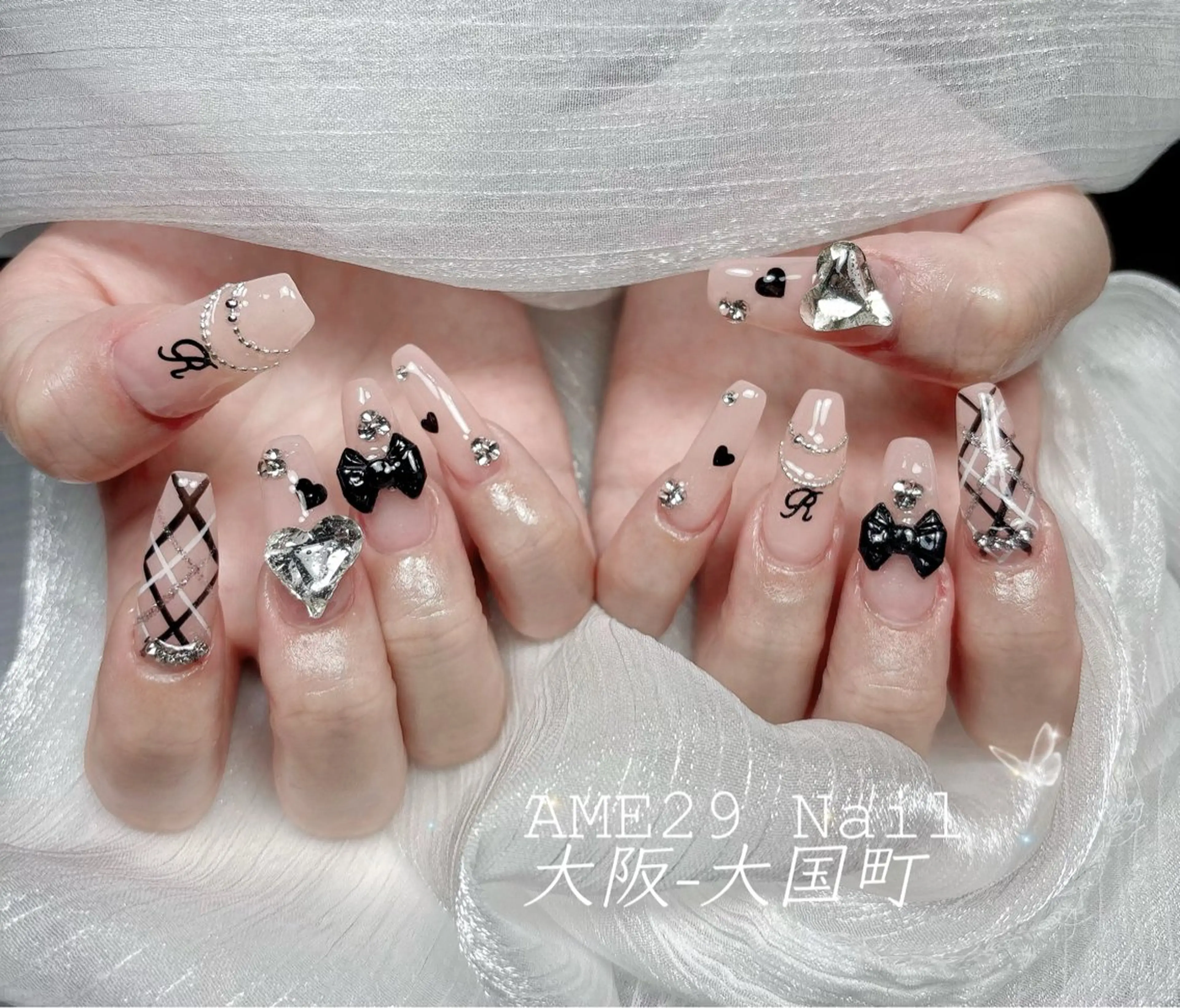 ロング AME29 Nail ネイルサロンのネイルデザイン