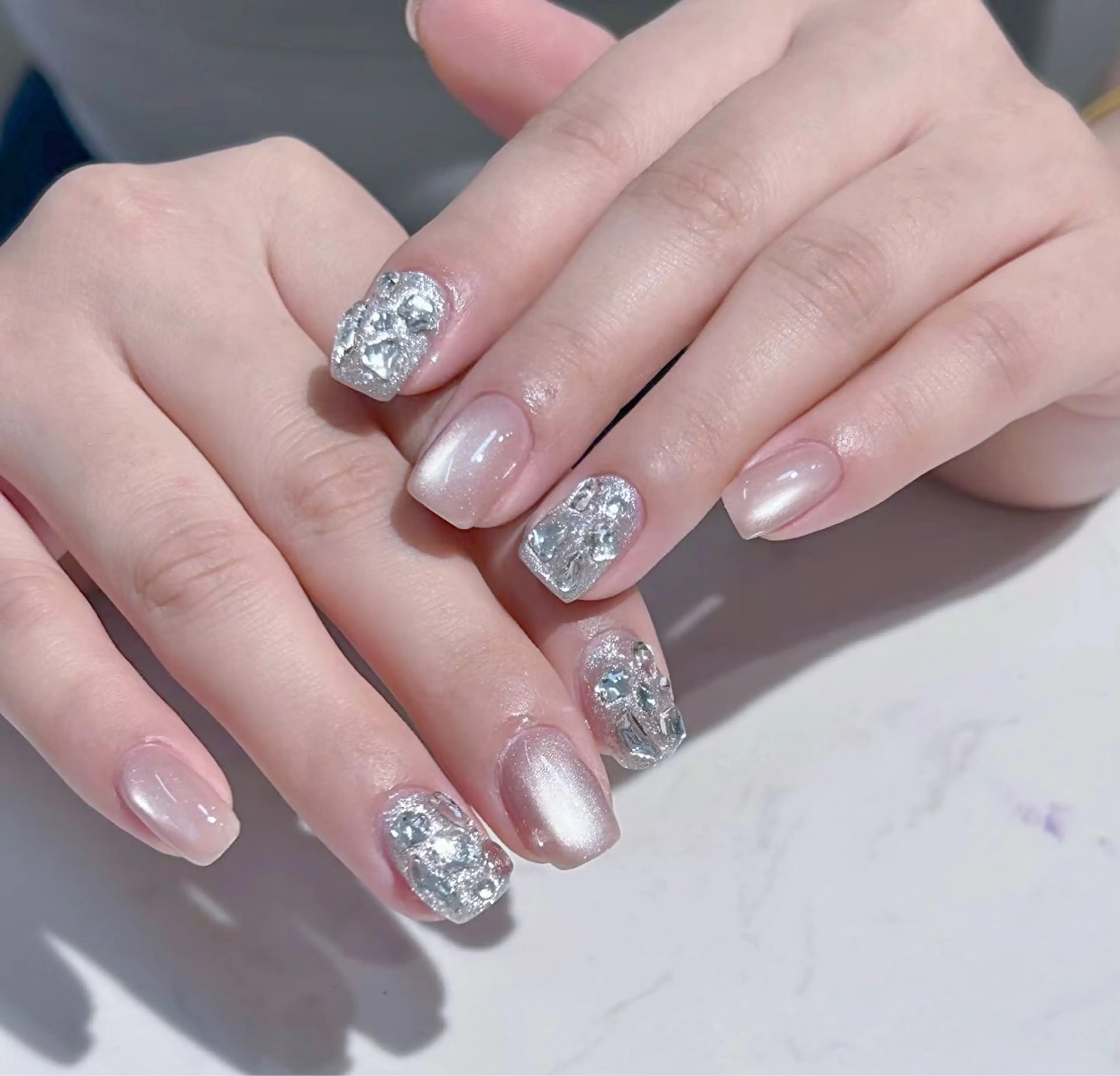 40%🈹【自爪】持ち込みデザインアート4本までパーツ、シールつけ放題（7日以内直し無料）の写真