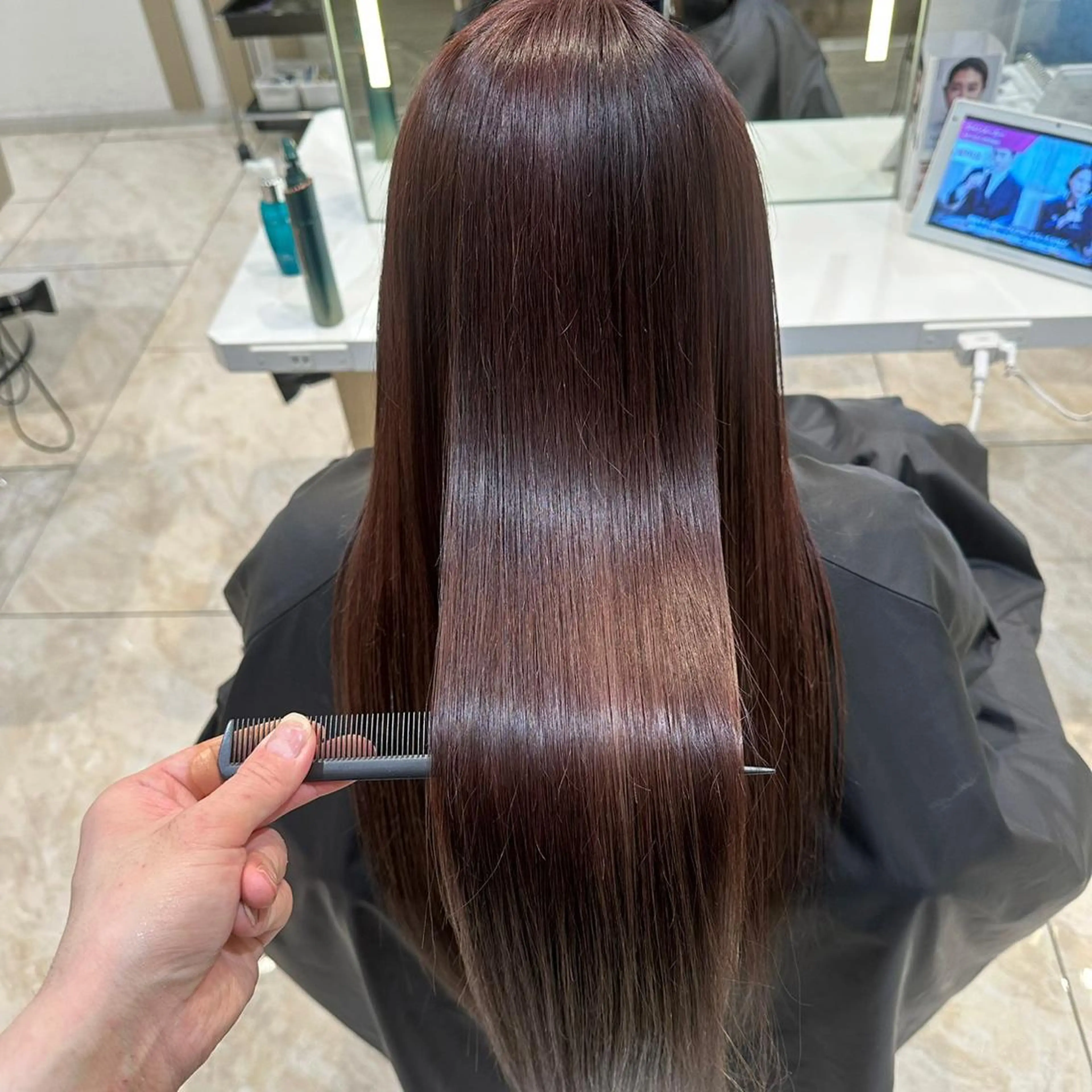 ロング カラー はるか/透明感暗髪 /ヘアアレンジ🤍のヘアスタイル